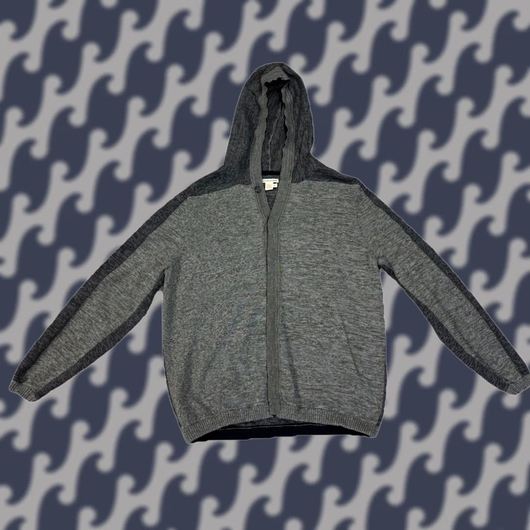 Carbon2Cobalt Carbon 2 Cobalt Button Up Hooded Cardigan Sweater Men's XL Gray/Brown Striped Size US XL / EU 56 / 4 - 1 Thumbnail