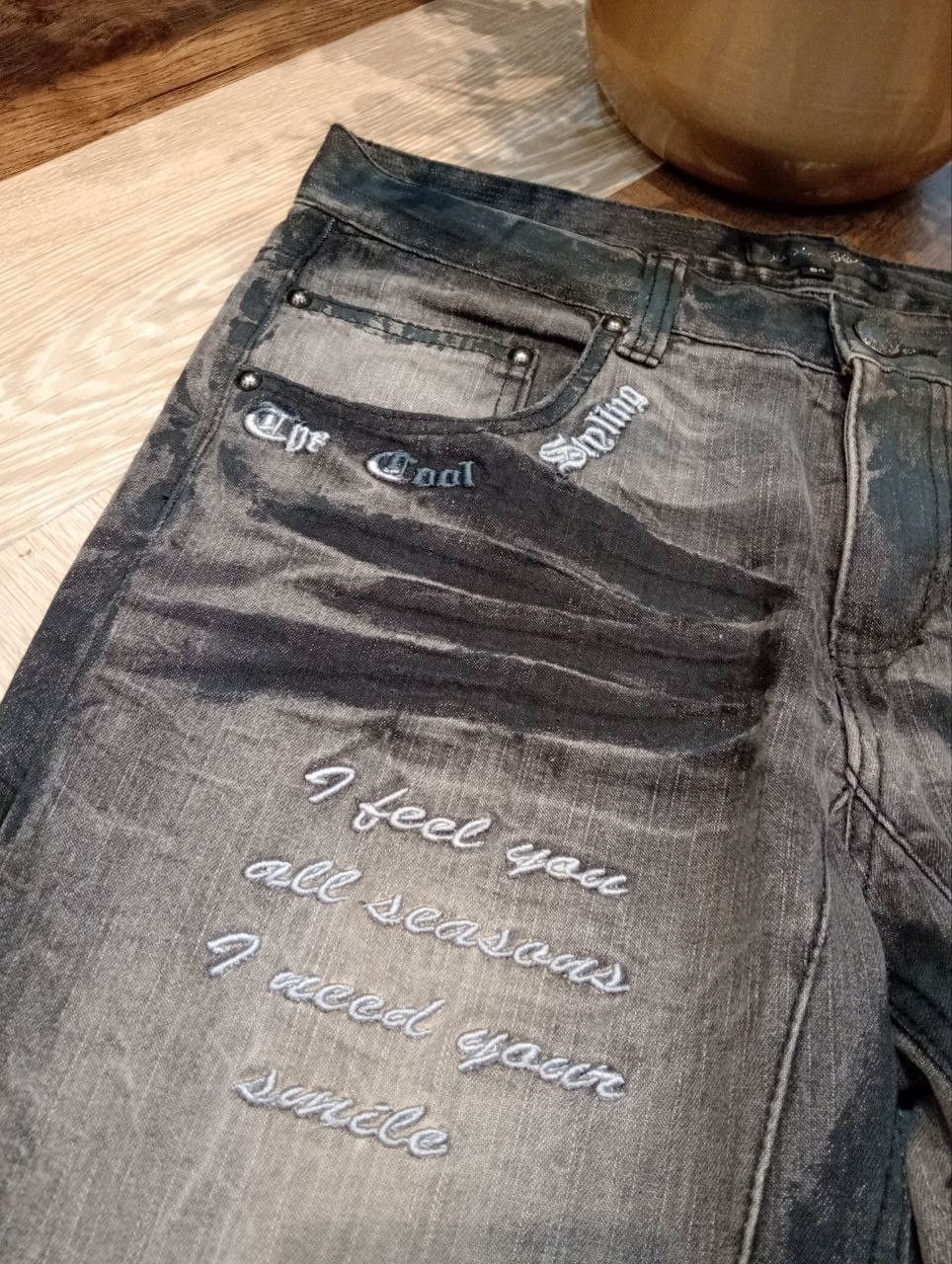 LOWBOX JAPANESE LOWBOX DISTRESSED LOOK FLARED PANTS - SIZE 84 Size US 32 / EU 48 - 5 Thumbnail