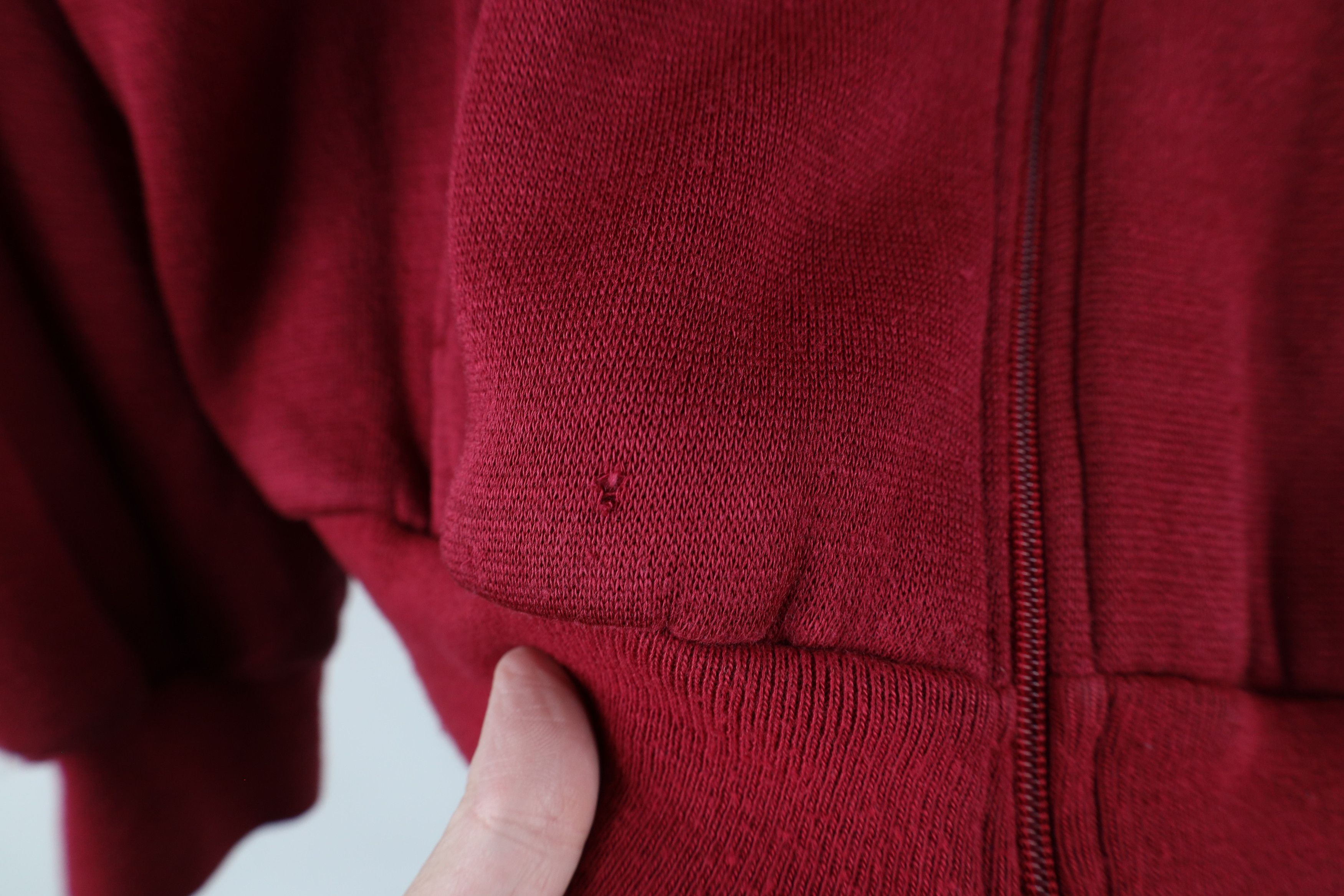 Vintage Vintage 90s Streetwear Waffle Knit Lined Full Zip Hoodie Size US M / EU 48-50 / 2 - 4 Thumbnail