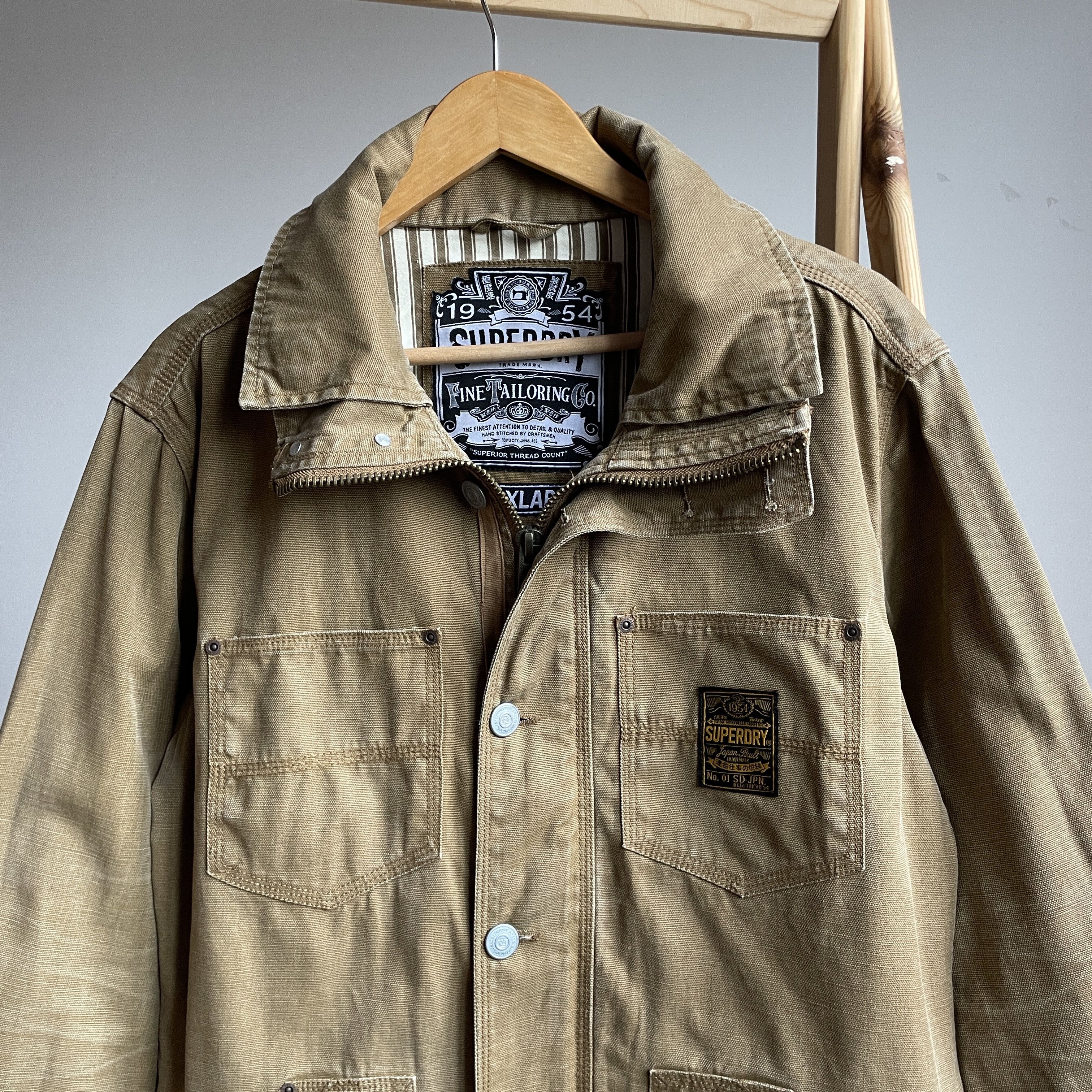 Superdry Superdry Canvas Work Chore Jacket Size XL Size US XL / EU 56 / 4 - 4 Thumbnail