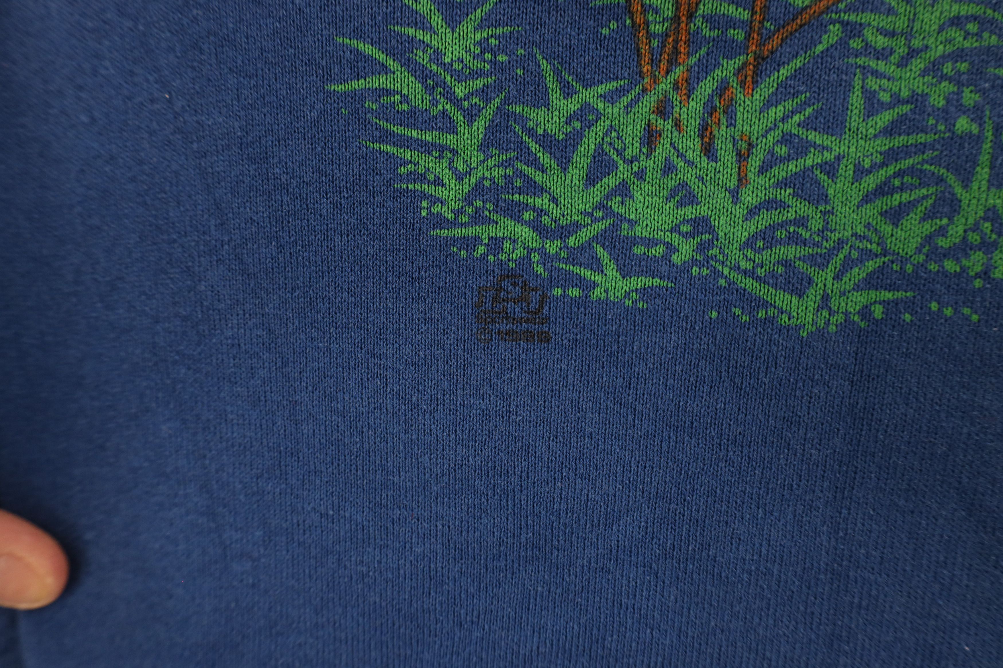 Vintage Vintage 90s Streetwear Dog Puppy Nature Sweatshirt Blue USA Size XL / US 12-14 / IT 48-50 - 5 Thumbnail