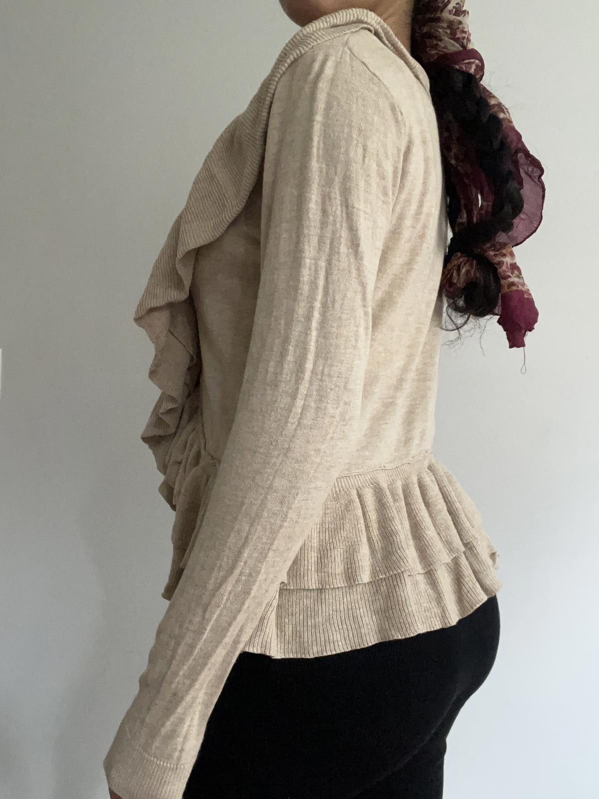 Other Cute ruffled cream cardigan Size M / US 6-8 / IT 42-44 - 6 Thumbnail
