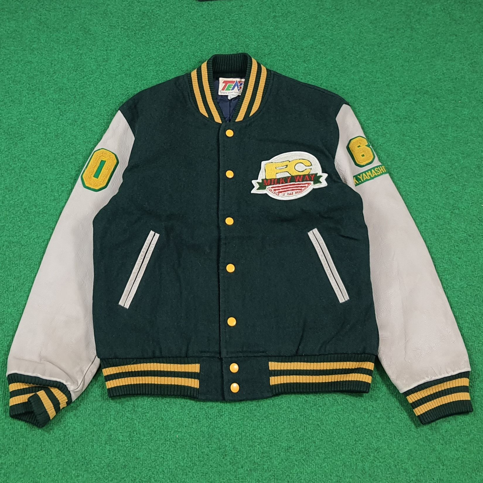 Japanese Brand Milky Way Football Club Varsity Letterman Jacket C291N23 Size US M / EU 48-50 / 2 - 3 Thumbnail