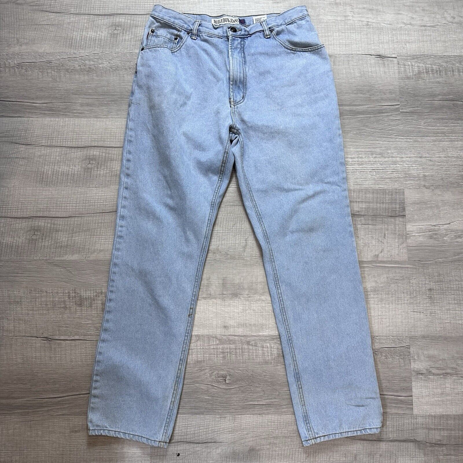 Bugle Boy Vintage Bugle Boy 705 Denim Jeans 36x32 Light Wash Size US 36 / EU 52 - 2 Thumbnail