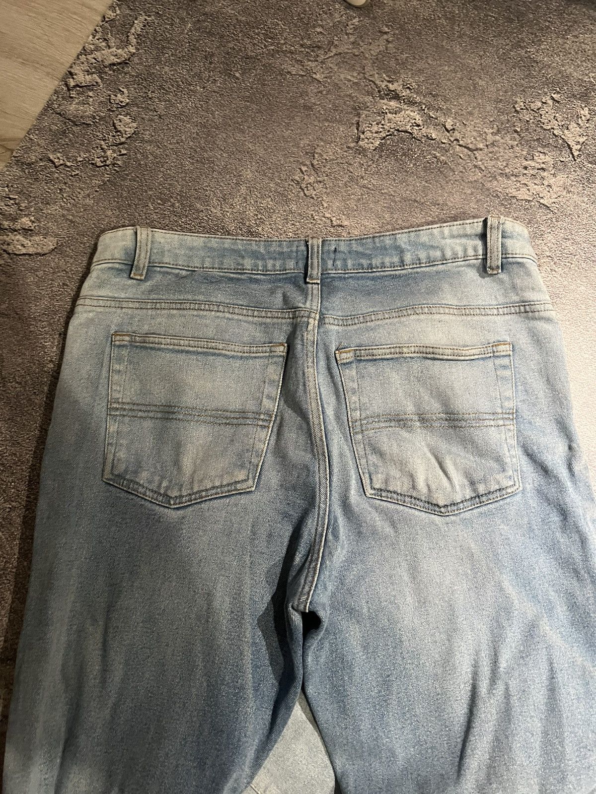 Vintage SWAG Destroyed Baggy Light Blue Vintage Jeans Size US 36 / EU 52 - 6 Thumbnail