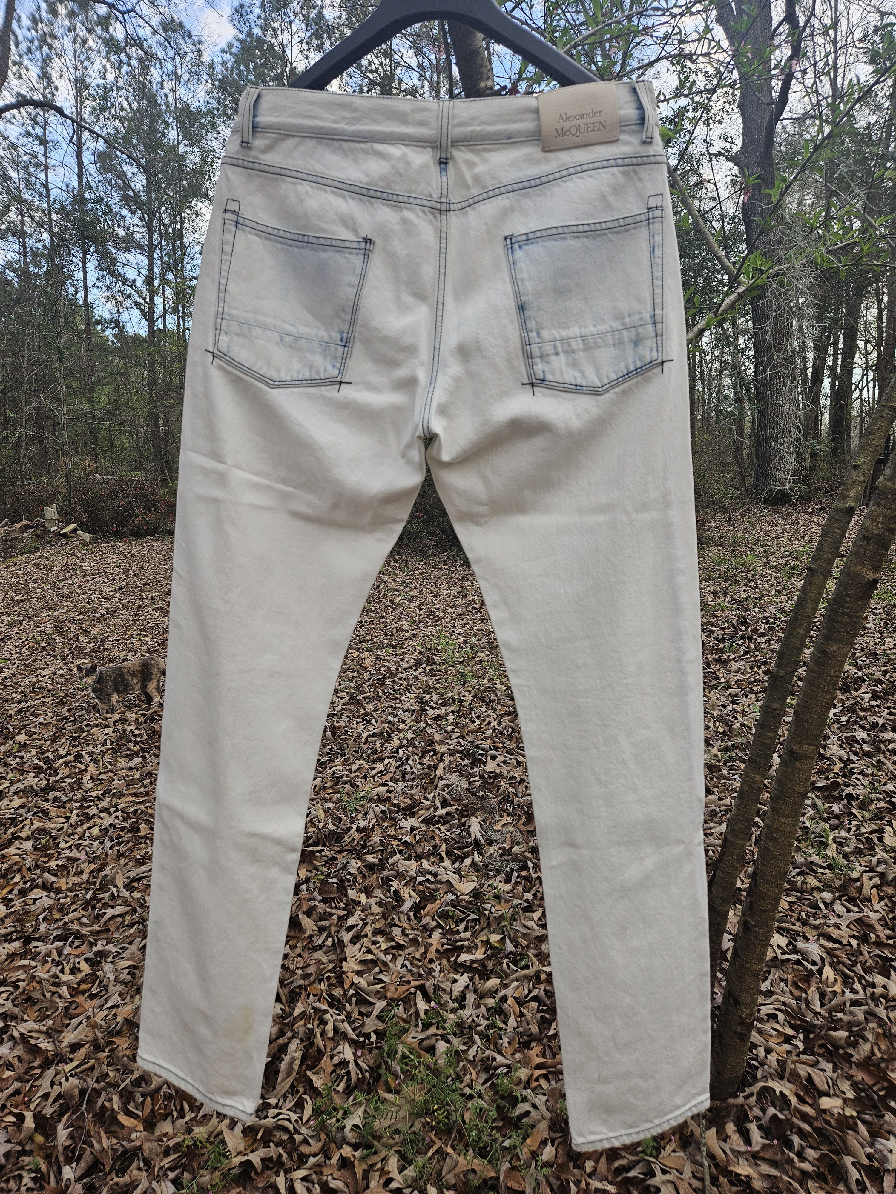 Alexander McQueen Light Wash Soft Denim Jeans Size US 34 / EU 50 - 1 Thumbnail