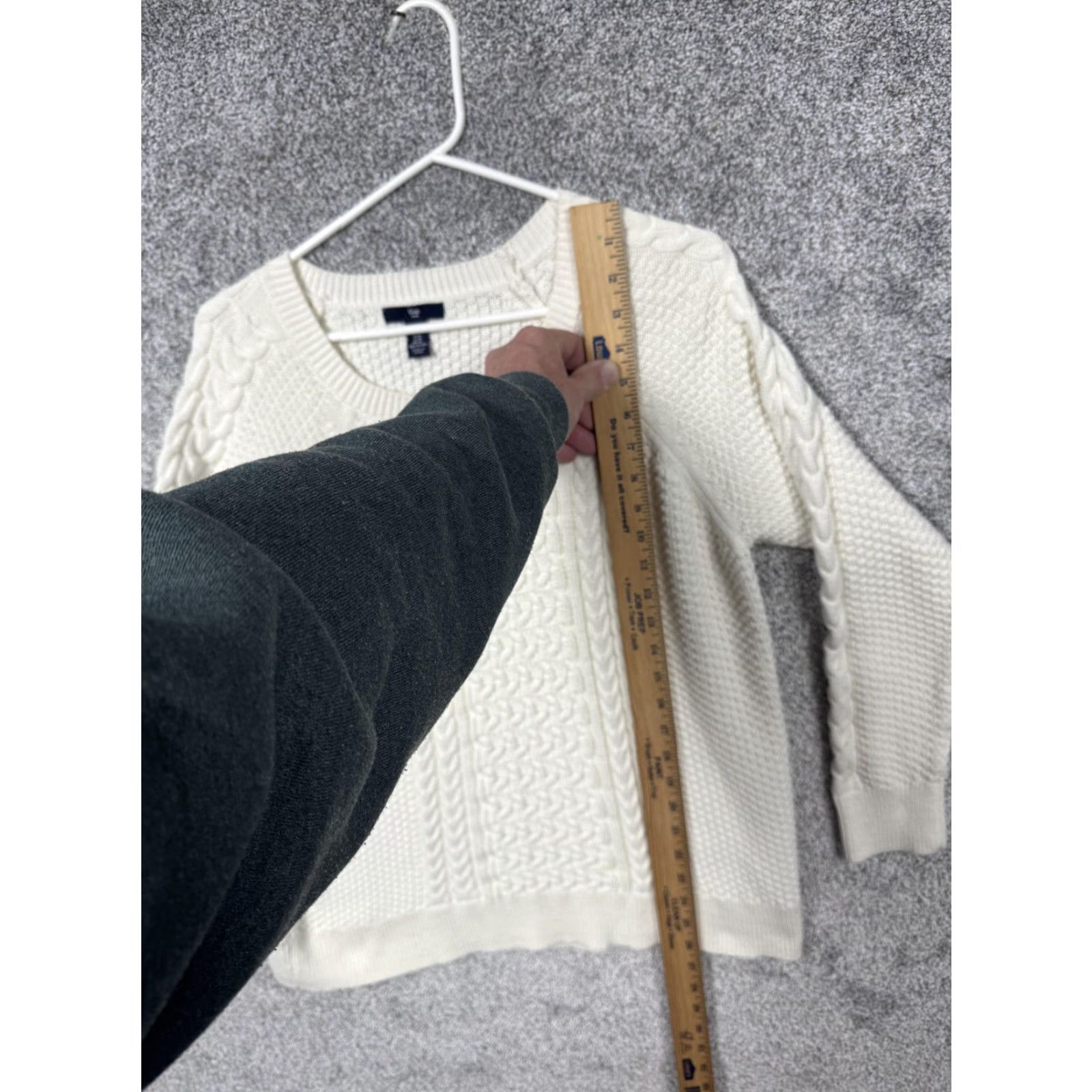 Gap Gap Sweater Sz XL Cream Cable Knit Cozy Timeless Capsule Preppy Layering Indie Size XL / US 12-14 / IT 48-50 - 2 Thumbnail