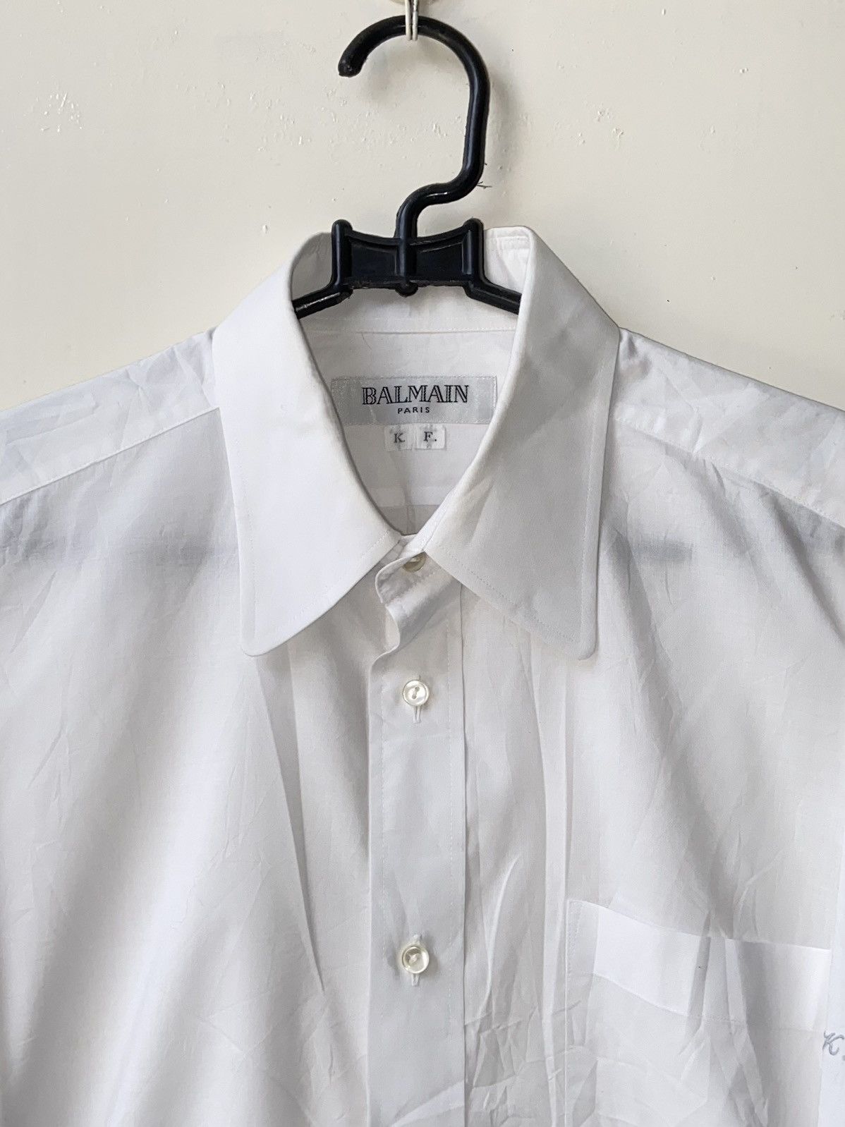 Balmain BALMAIN PARIS White Shirt Size US M / EU 48-50 / 2 - 12 Thumbnail