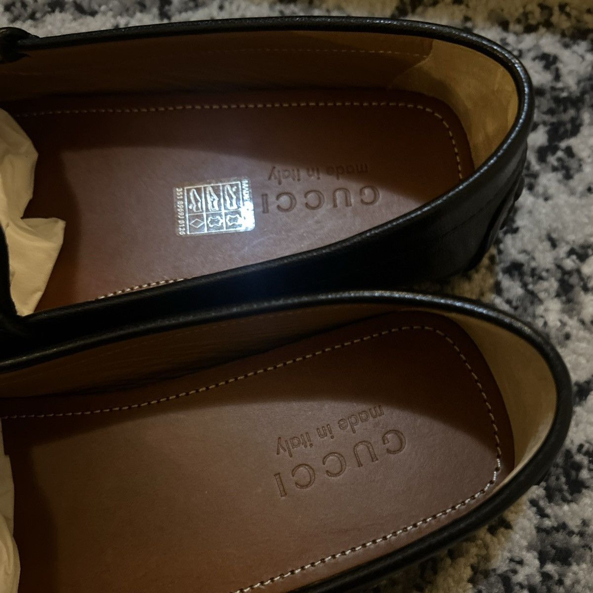 Gucci Gucci Men Gommino Driver Loafers with Half Horsebit Black Size US 10 / EU 43 - 10 Thumbnail