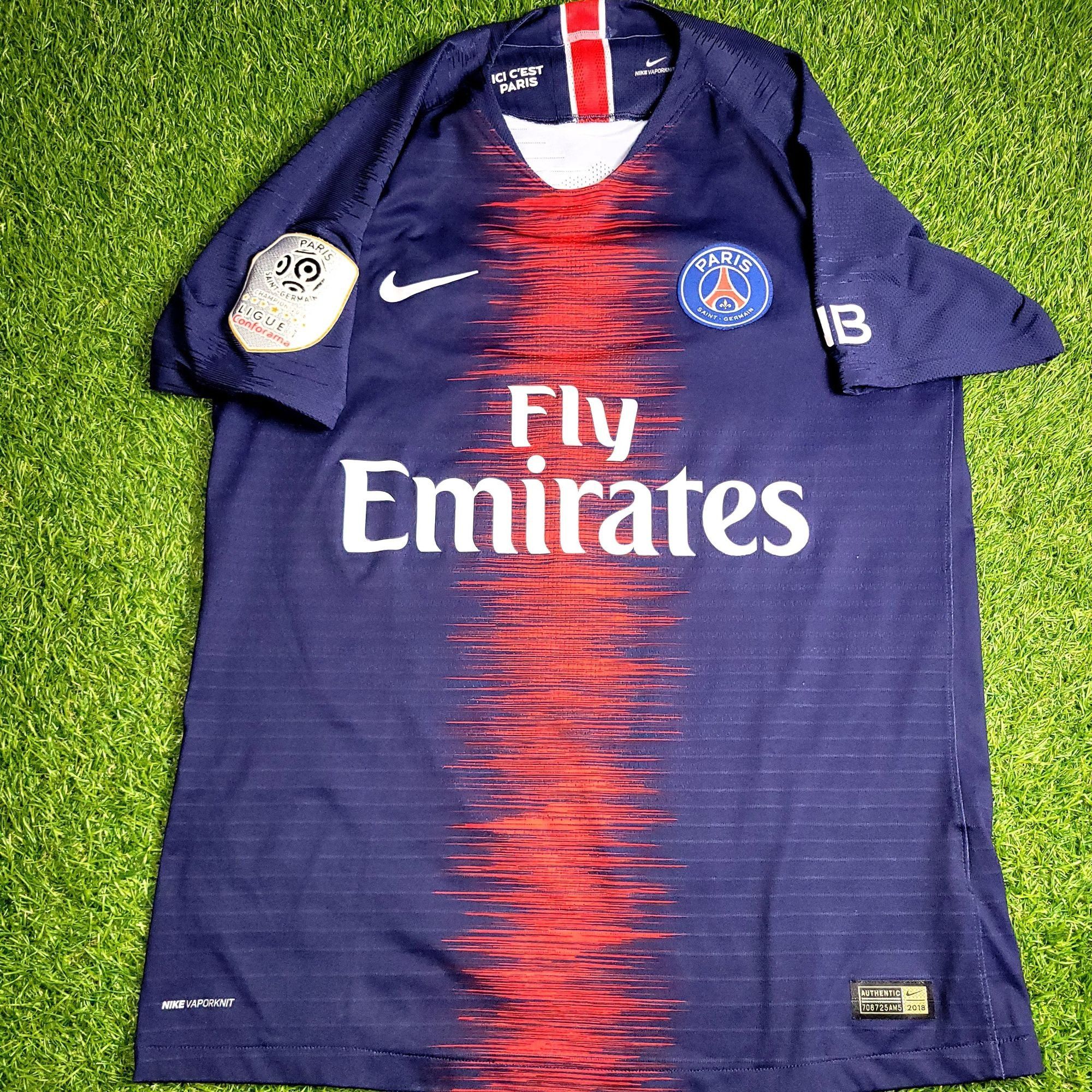 Nike Mbappe Psg PLAYER ISSUE 2018 2019 Soccer Jersey M Size US M / EU 48-50 / 2 - 2 Thumbnail