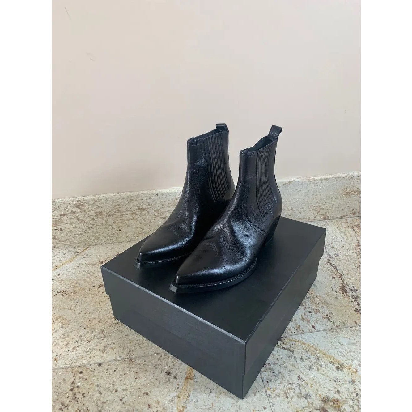 Saint Laurent Paris o1rshd1 Lukas 40 Boots in Black Size US 8 / EU 41 - 4 Thumbnail
