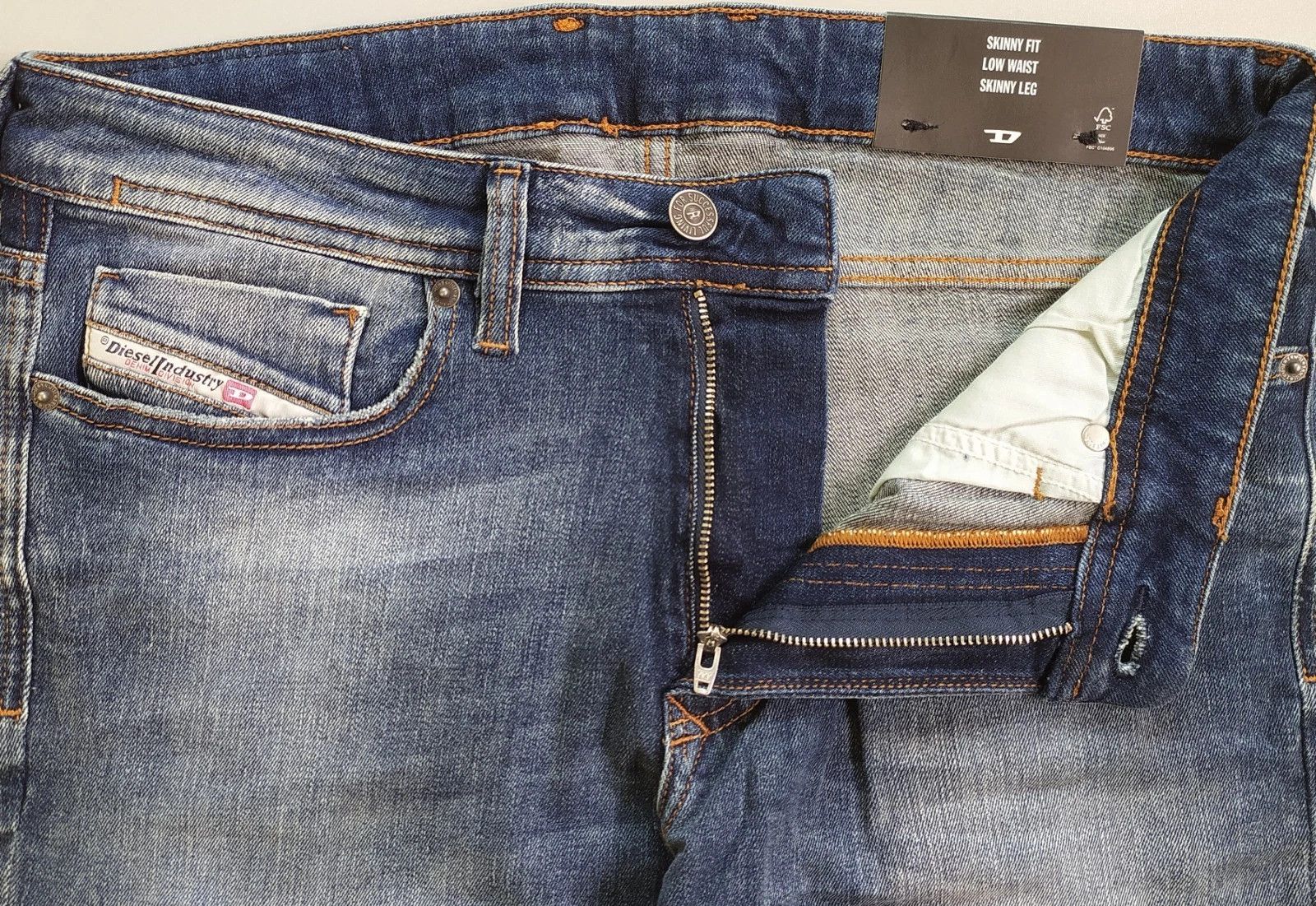 Diesel Diesel 1979 SLEENKER-R L.30 MENS JEANS T/9661 Size US 29 - 5 Thumbnail
