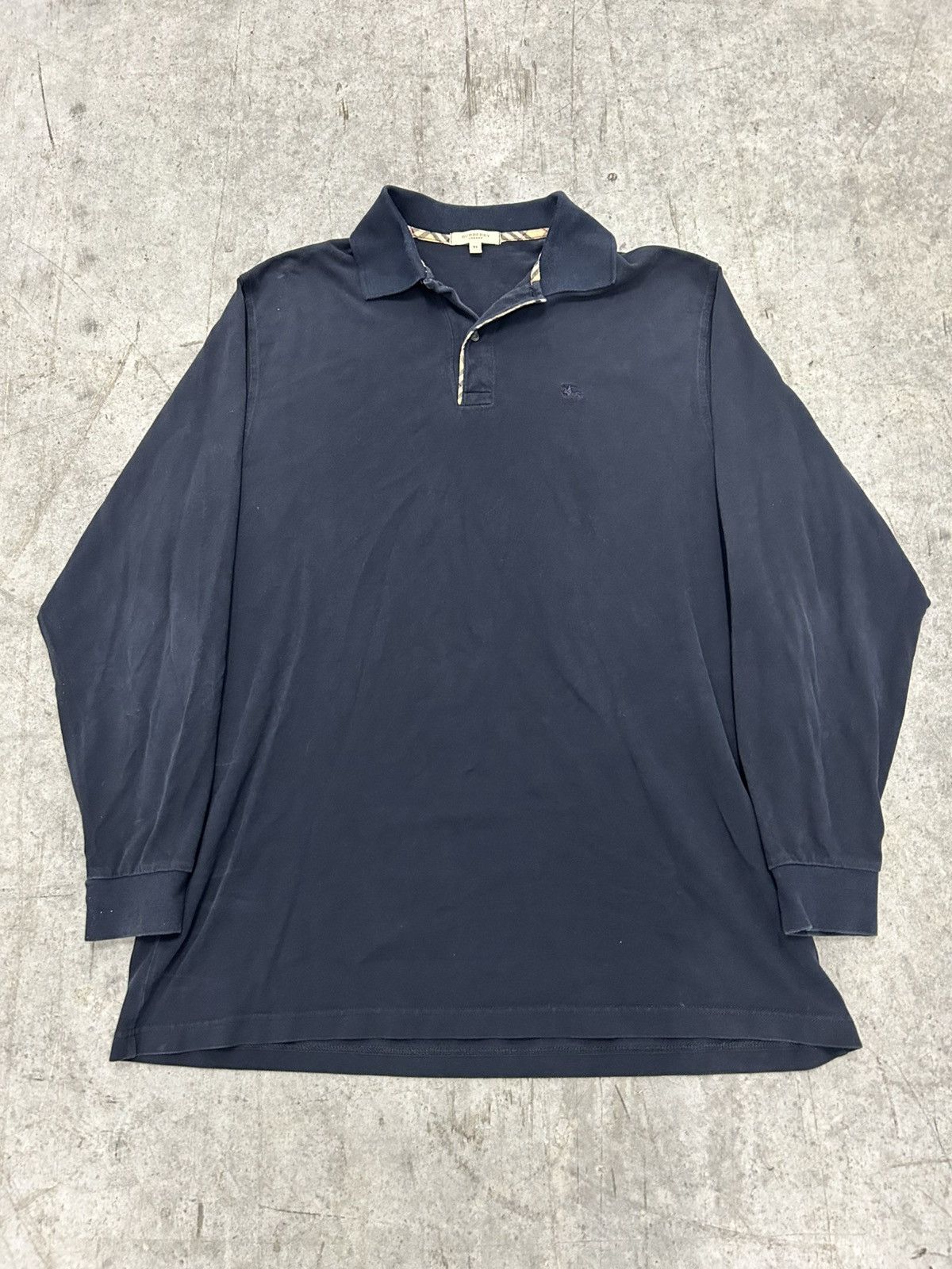 Burberry Vintage Burberry polo long sleeve Size US XL / EU 56 / 4 - 1 Thumbnail