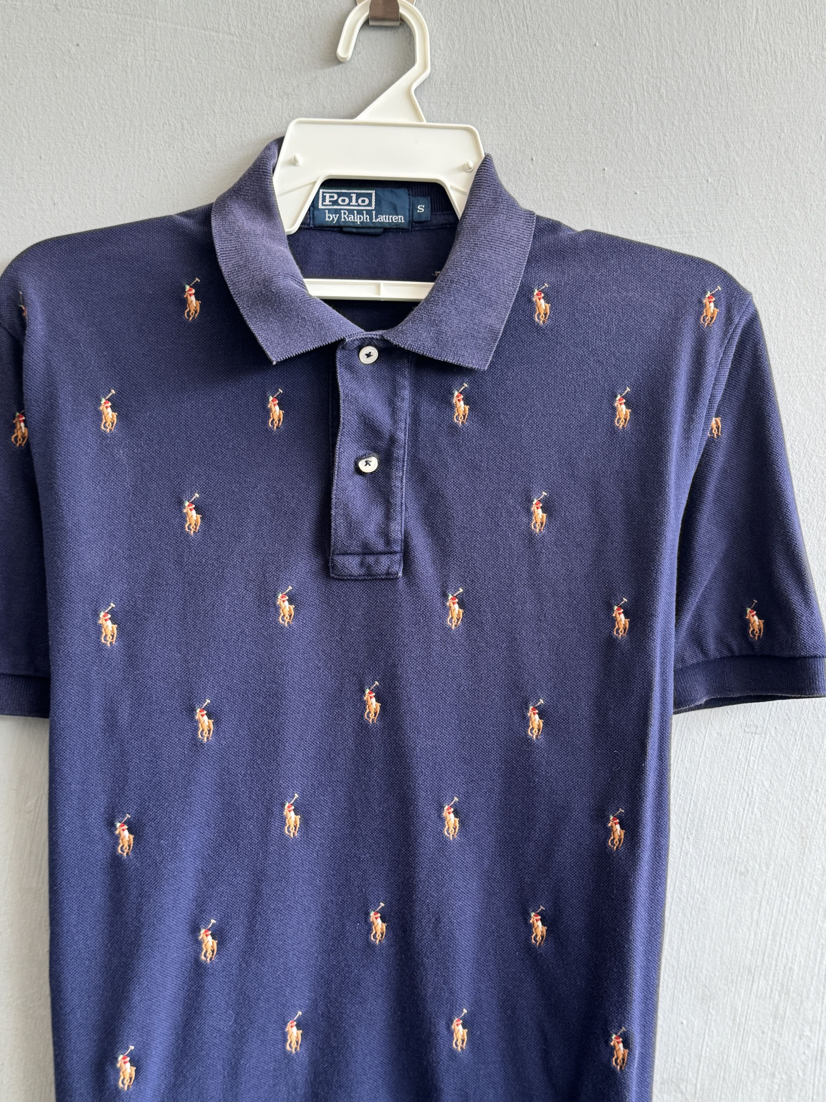 Polo Ralph Lauren Polo Ralph Lauren Monogram Embroidery Vintage Shirt Size US S / EU 44-46 / 1 - 2 Thumbnail