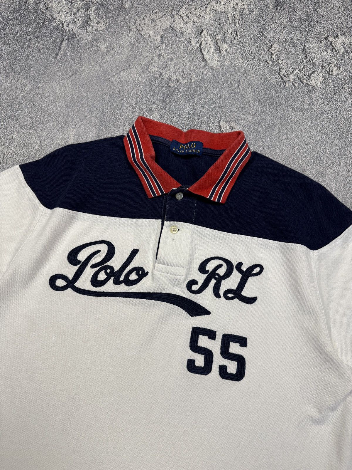 Polo Ralph Lauren Vintage Polo Ralph Lauren Polo Tee USA Chief Keef Size US L / EU 52-54 / 3 - 6 Thumbnail