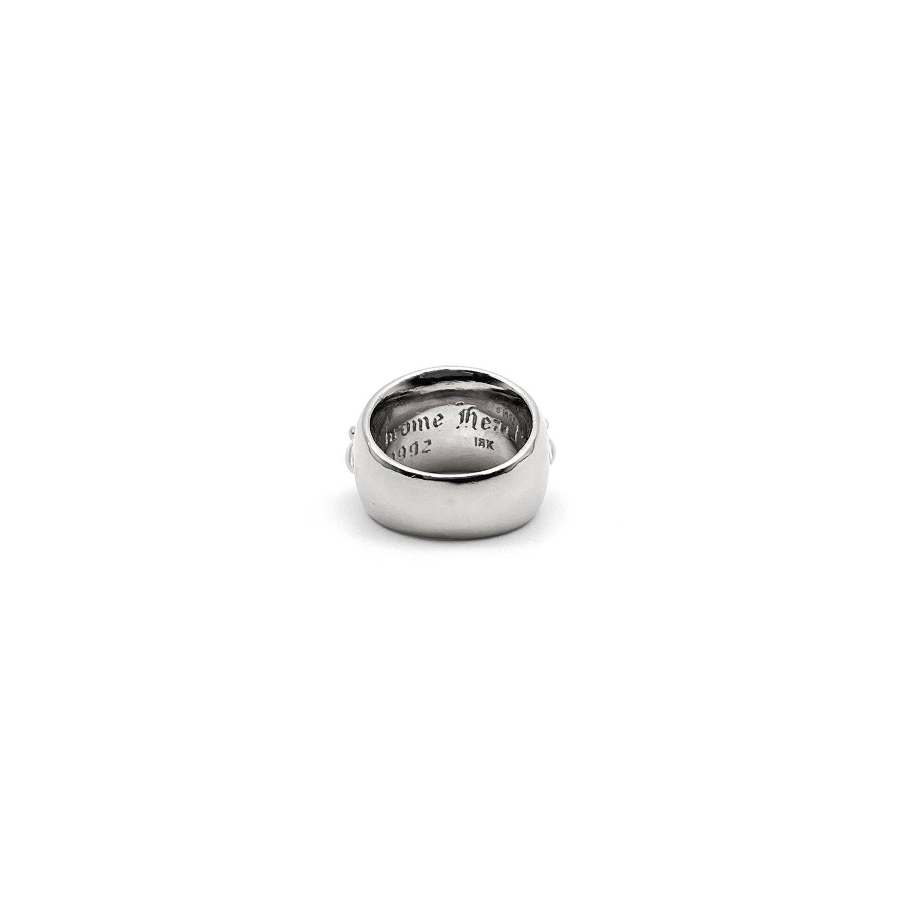 Chrome Hearts Chrome Hearts 18K White Gold Diamonds Keeper Ring Size ONE SIZE - 3 Thumbnail