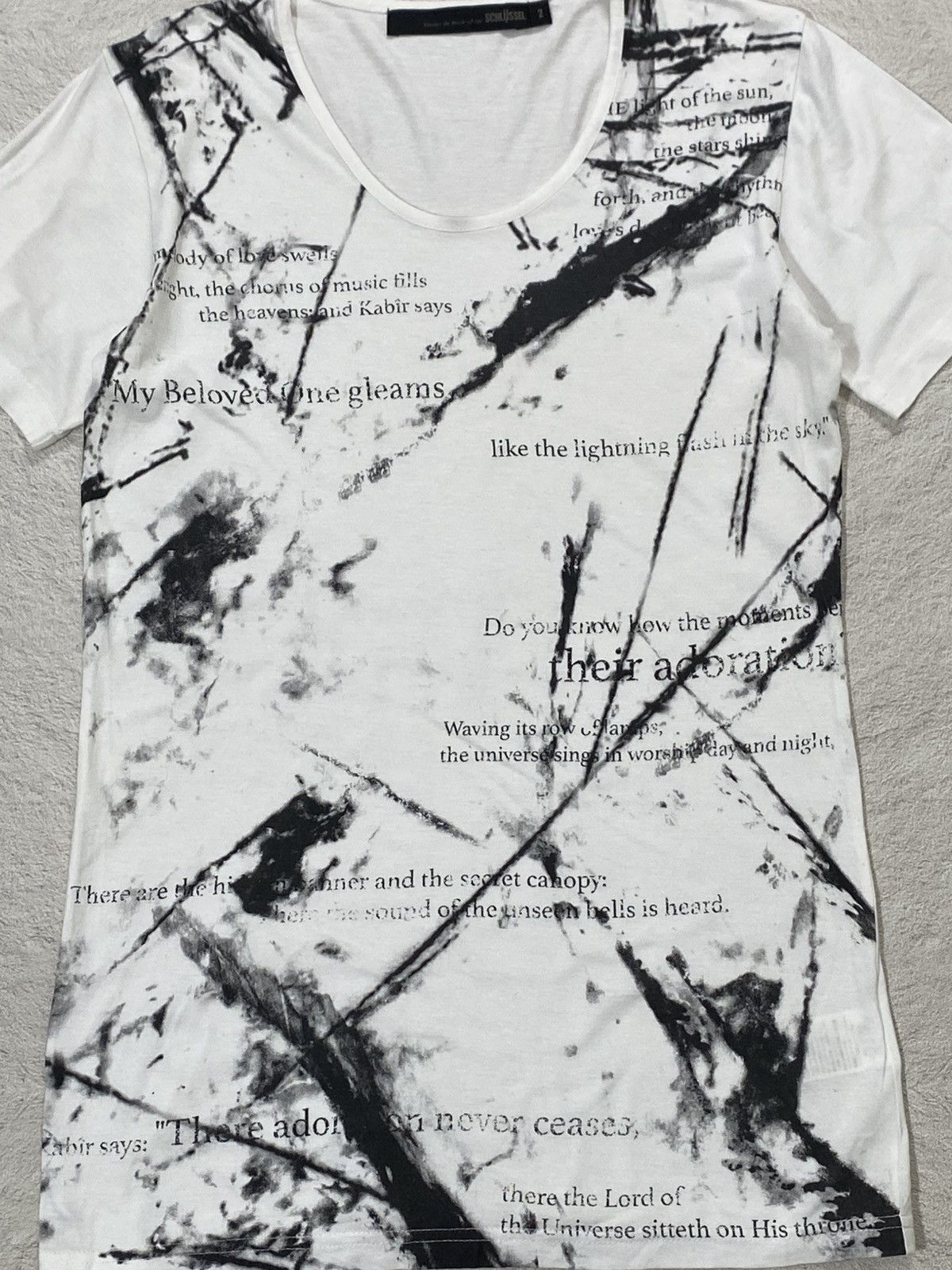 If Six Was Nine RARE❤️‍🔥 Y2K Archived Schlussel Dutch Poem Shirt Goth Punk Size US M / EU 48-50 / 2 - 2 Thumbnail