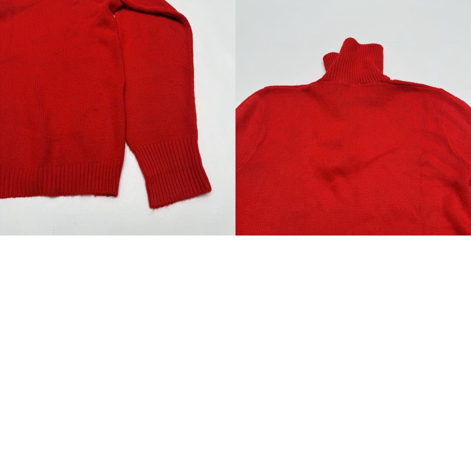 Vintage VINTAGE Sears Roebuck & Co Kerrybrooke Red 1/4 Button Sweater Womens S 1950s 50s Casual Acrylic Secretary/Geek Size S / US 4 / IT 40 - 9 Thumbnail