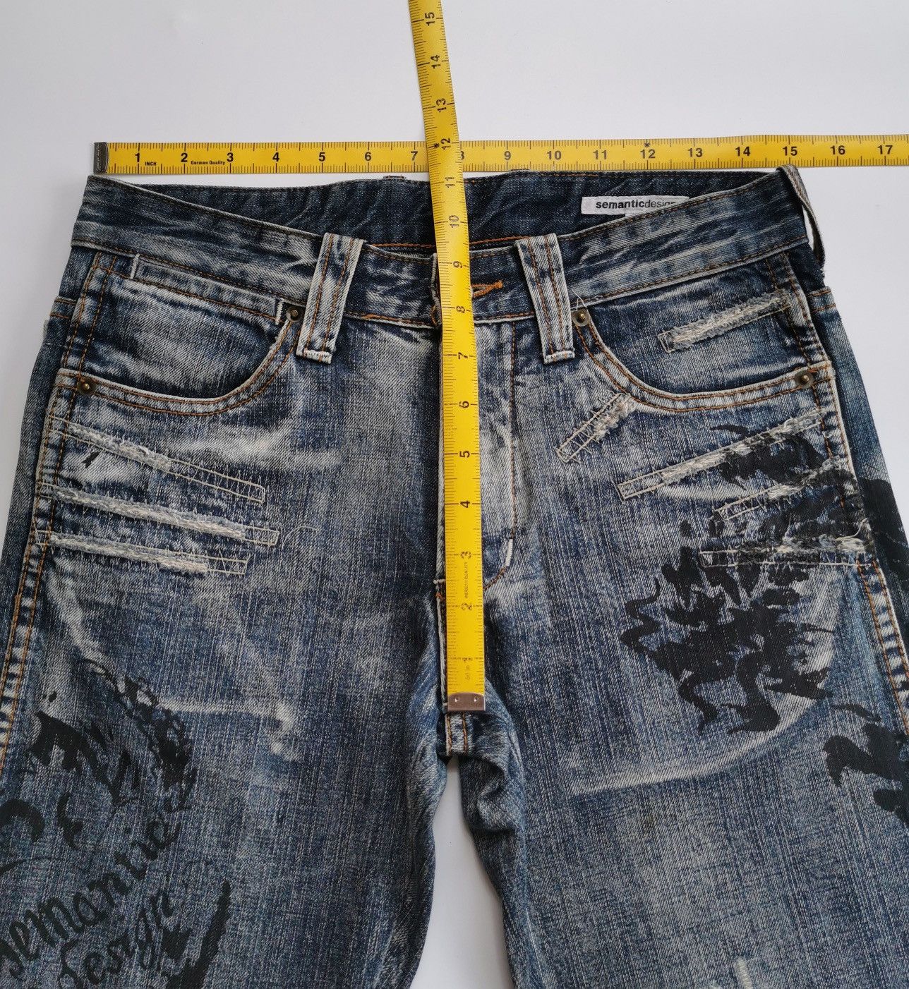 semanticdesign Cross Dragon Flower Bootcut Semanticdesign Distressed Jeans Size US 30 / EU 46 - 11 Thumbnail