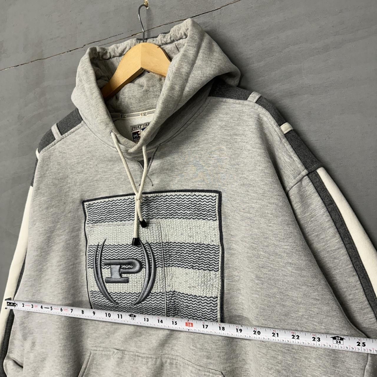 Phat Farm RARE Y2K Phat Farm Embroidered Crazy Hoodie Sweatshirt XXL Size US XXL / EU 58 / 5 - 6 Thumbnail