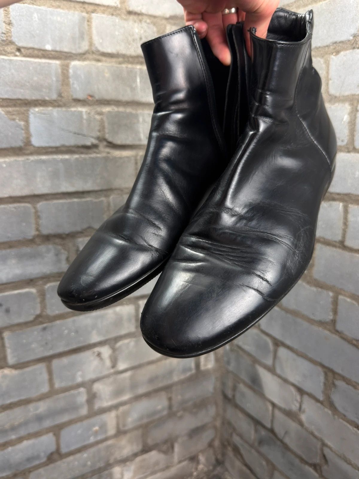 Prada Prada archive leather high top boots 90’s Size US 10.5 / EU 43-44 - 8 Thumbnail