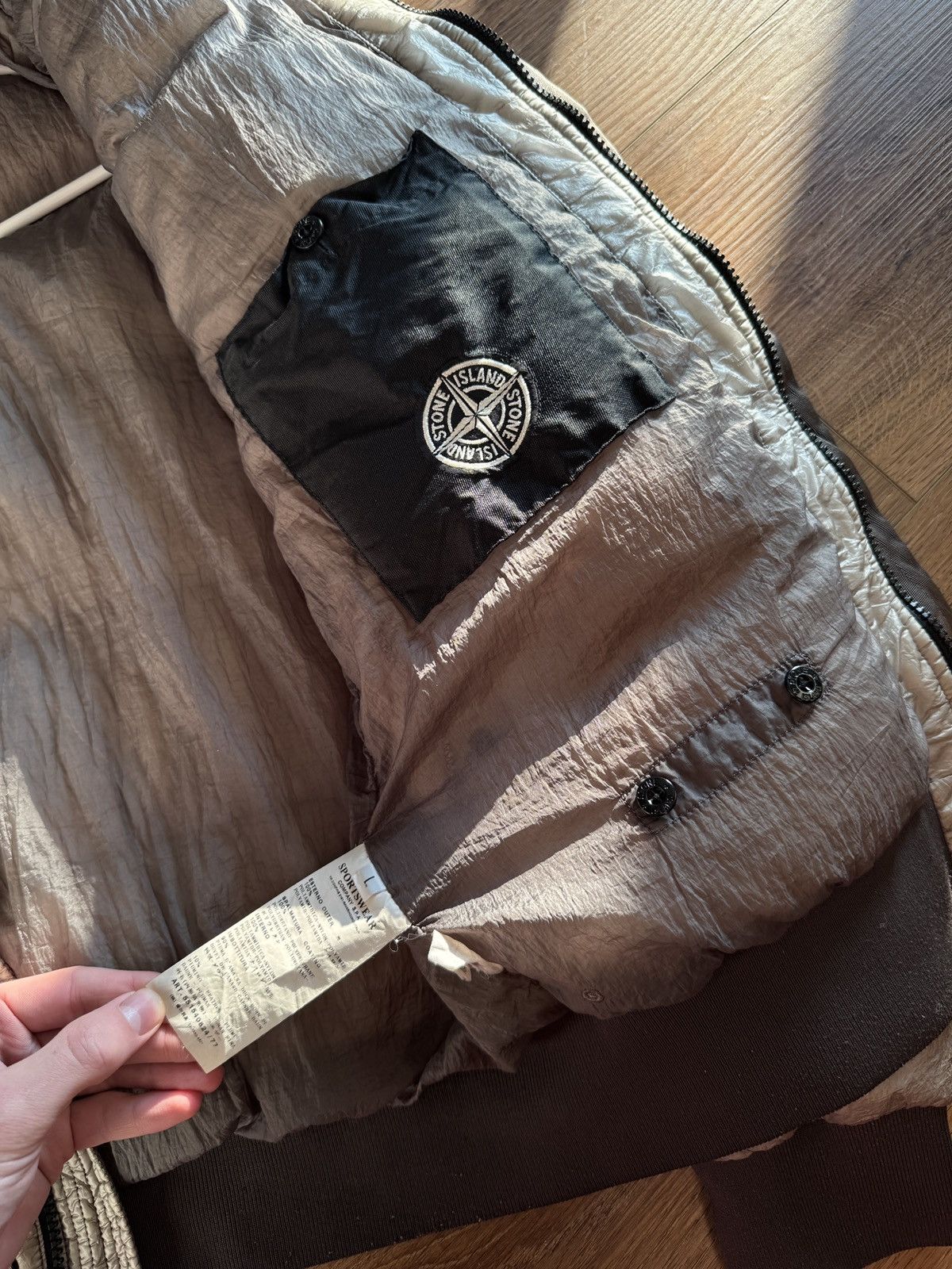 Stone Island Stone Island Puffer Down Jacket Garment DYED Vintage L Size US L / EU 52-54 / 3 - 4 Thumbnail