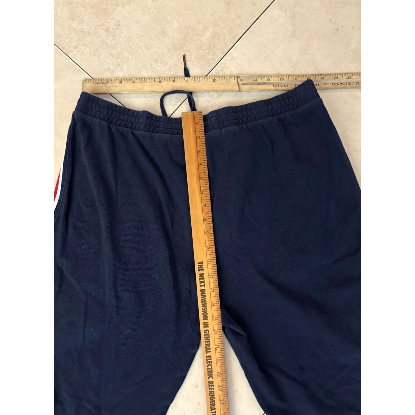 Ralph Lauren VINTAGE Ralph Lauren Polo Striped Pique Sweatpants Men 2XL Blue 90s Athleisure Logo Pant Mens Size US XXL / EU 58 / 5 - 5 Thumbnail