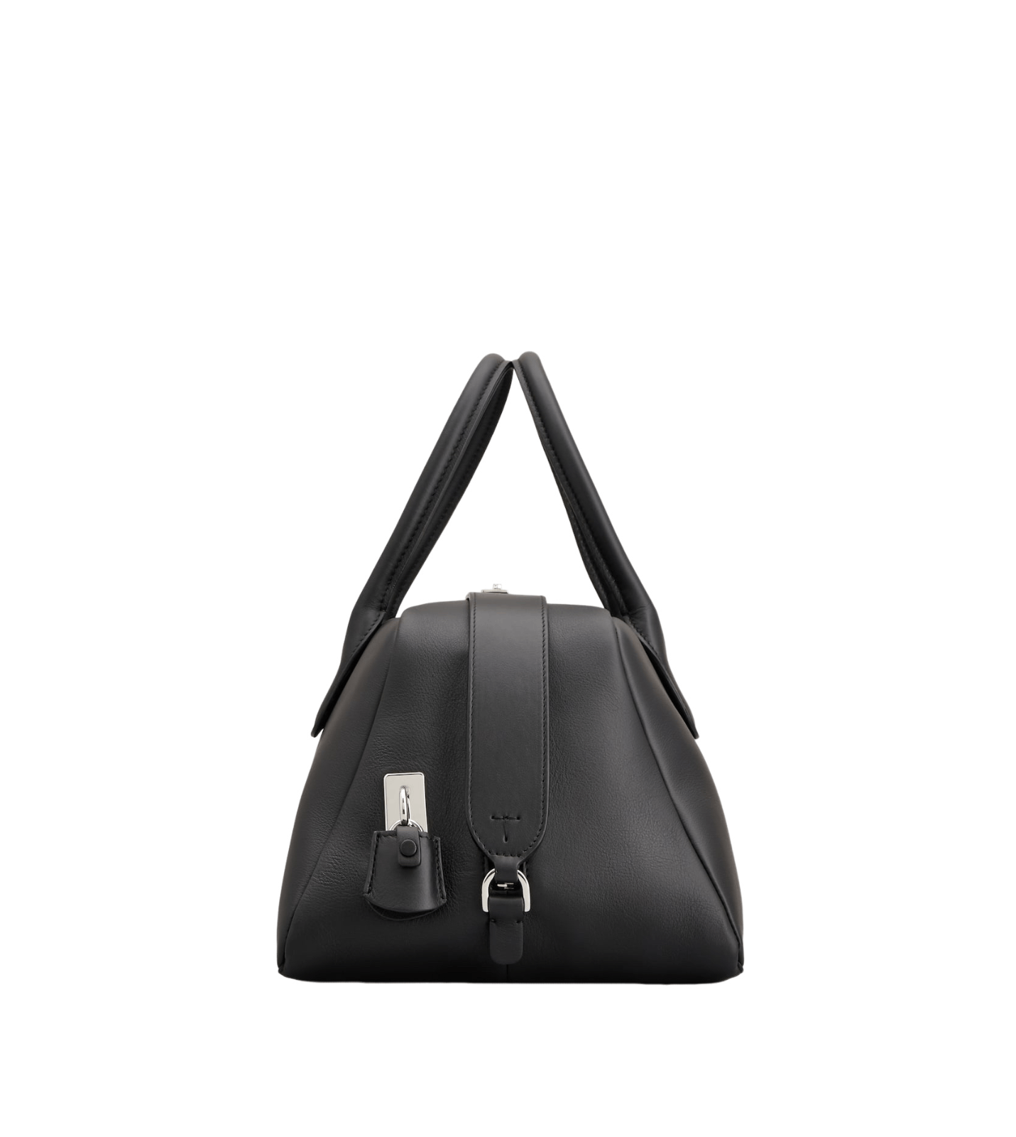 TOD'S Darsena Medium Black Leather Top Handle Bag