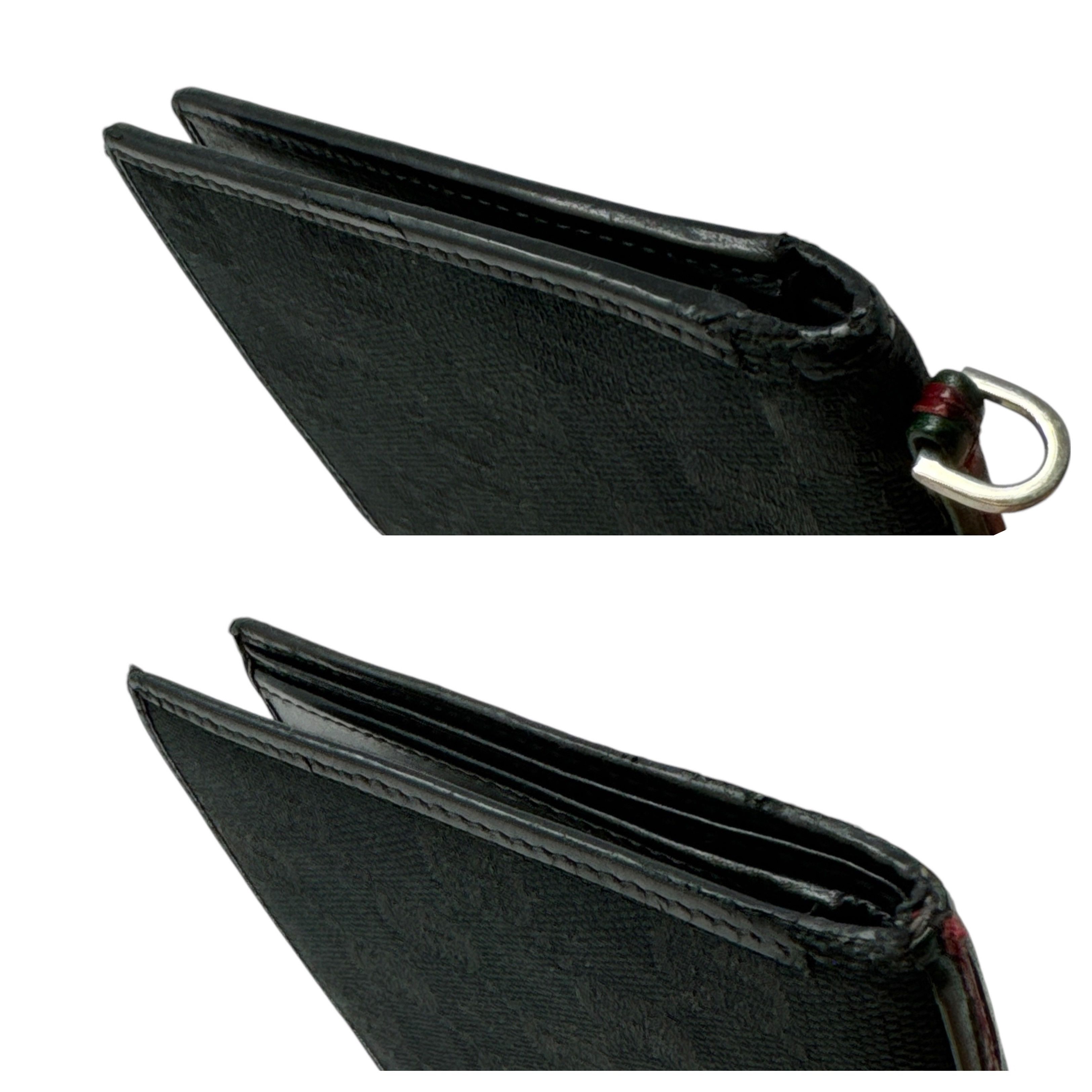 Gucci Gucci GG Canvas Leather Bifold Wallet Size ONE SIZE - 3 Thumbnail