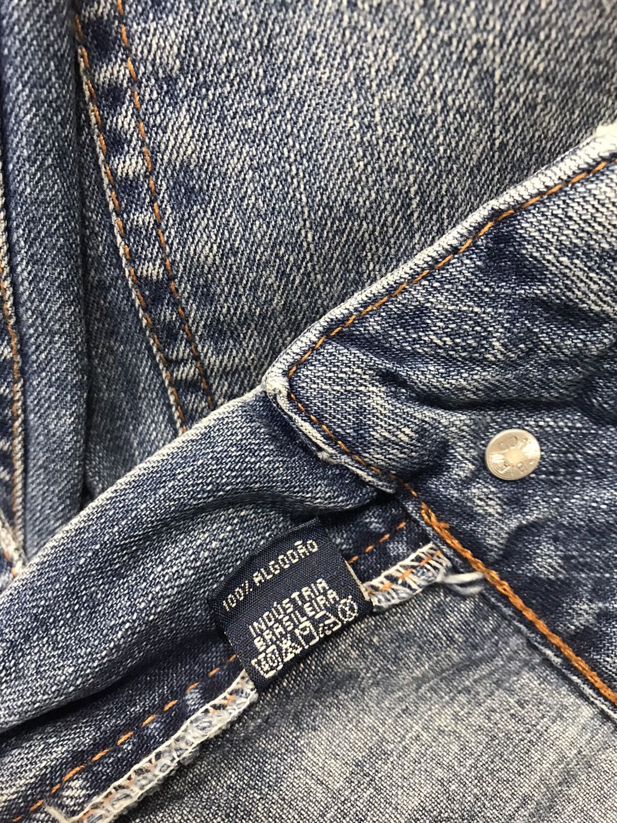 Japanese Brand Golstt Basic Wear Bushpant Indigo Denim Baggy Size US 35 - 9 Thumbnail