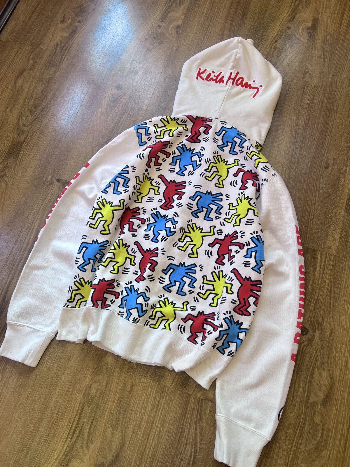 Bape × Keith Haring SAMPLE Bape x Keith Haring Shark Full Zip Hoodie |Super Rare Size US L / EU 52-54 / 3 - 8 Thumbnail