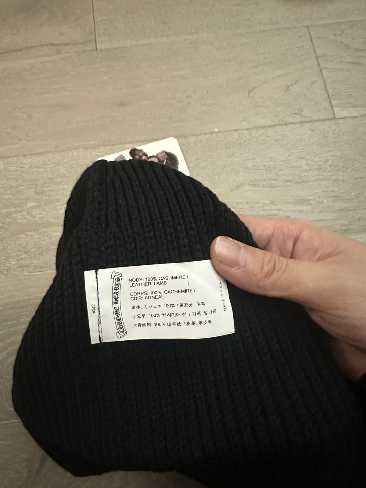Chrome Hearts Chrome Hearts Triple Cross Patch With Sliver Cashmere Beanie Size ONE SIZE - 6 Thumbnail