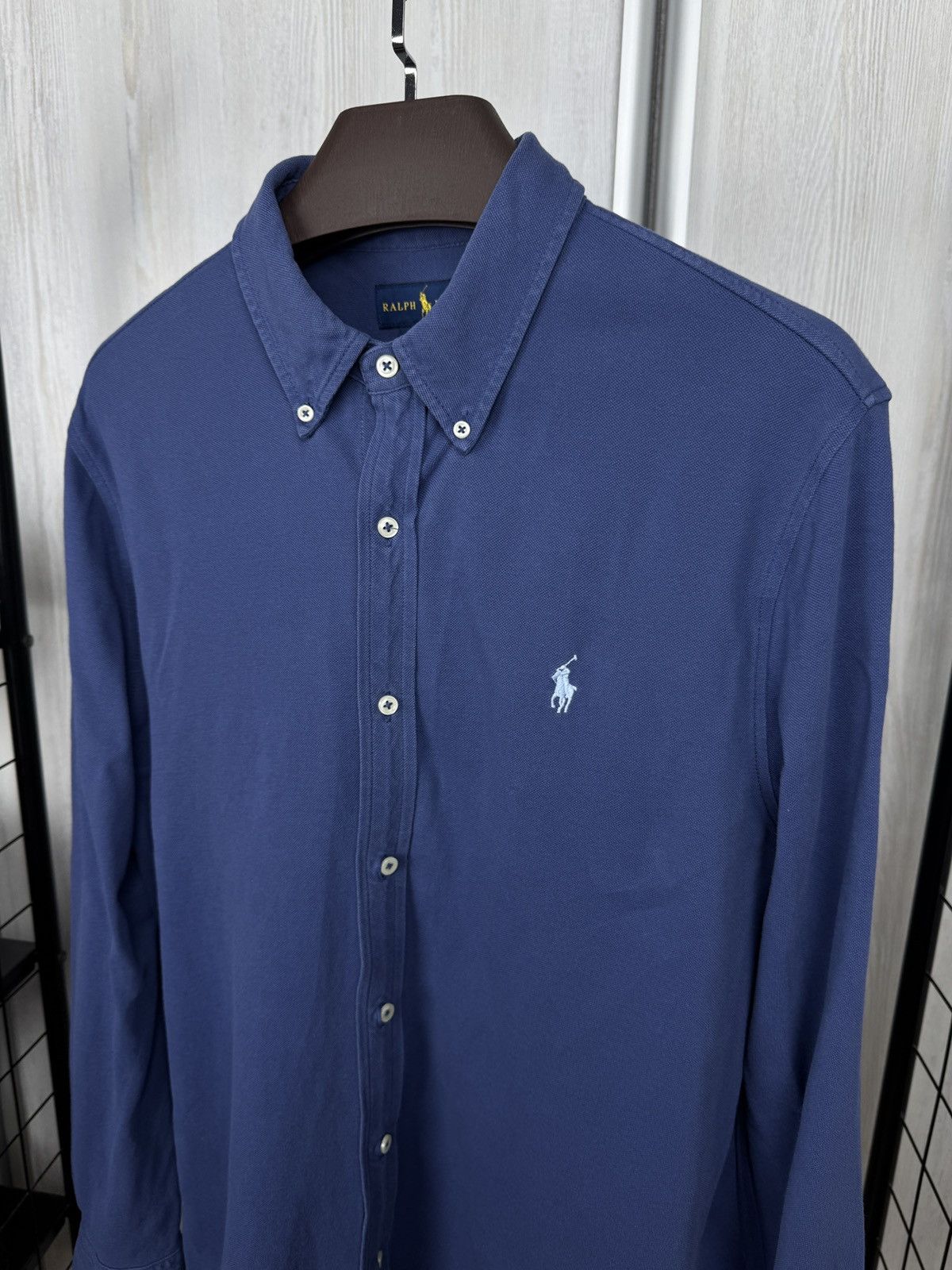 Polo Ralph Lauren Polo Ralph Lauren featherweight mesh blue long sleeve shirt Size US XL / EU 56 / 4 - 3 Thumbnail
