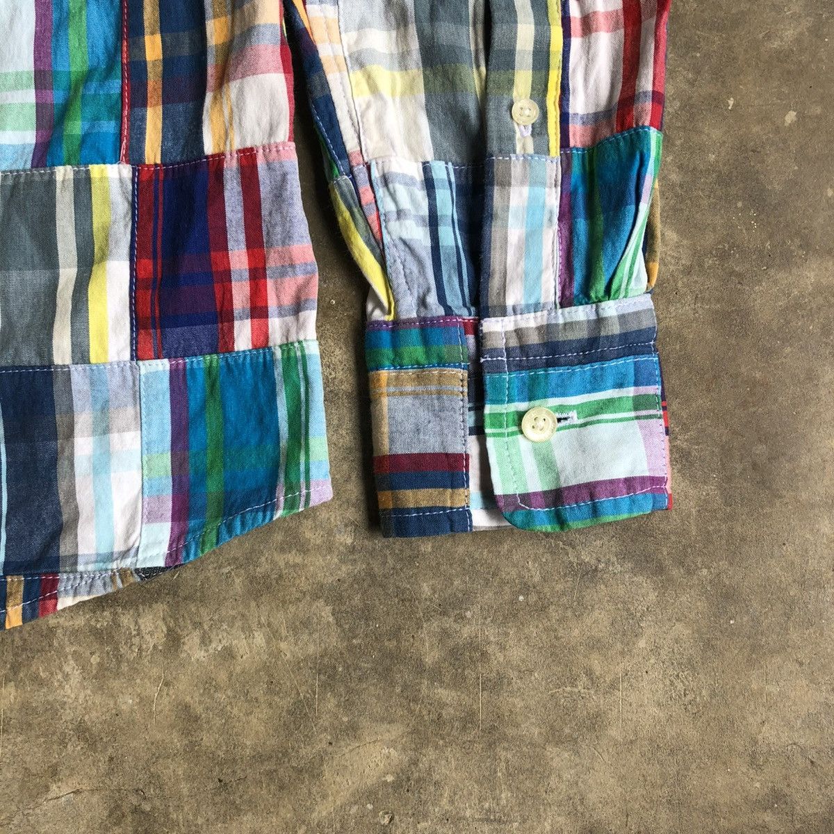 Bape OG Bape A Bathing Ape Camo Patchwork Long Slevee Shirt Size US S / EU 44-46 / 1 - 15 Thumbnail
