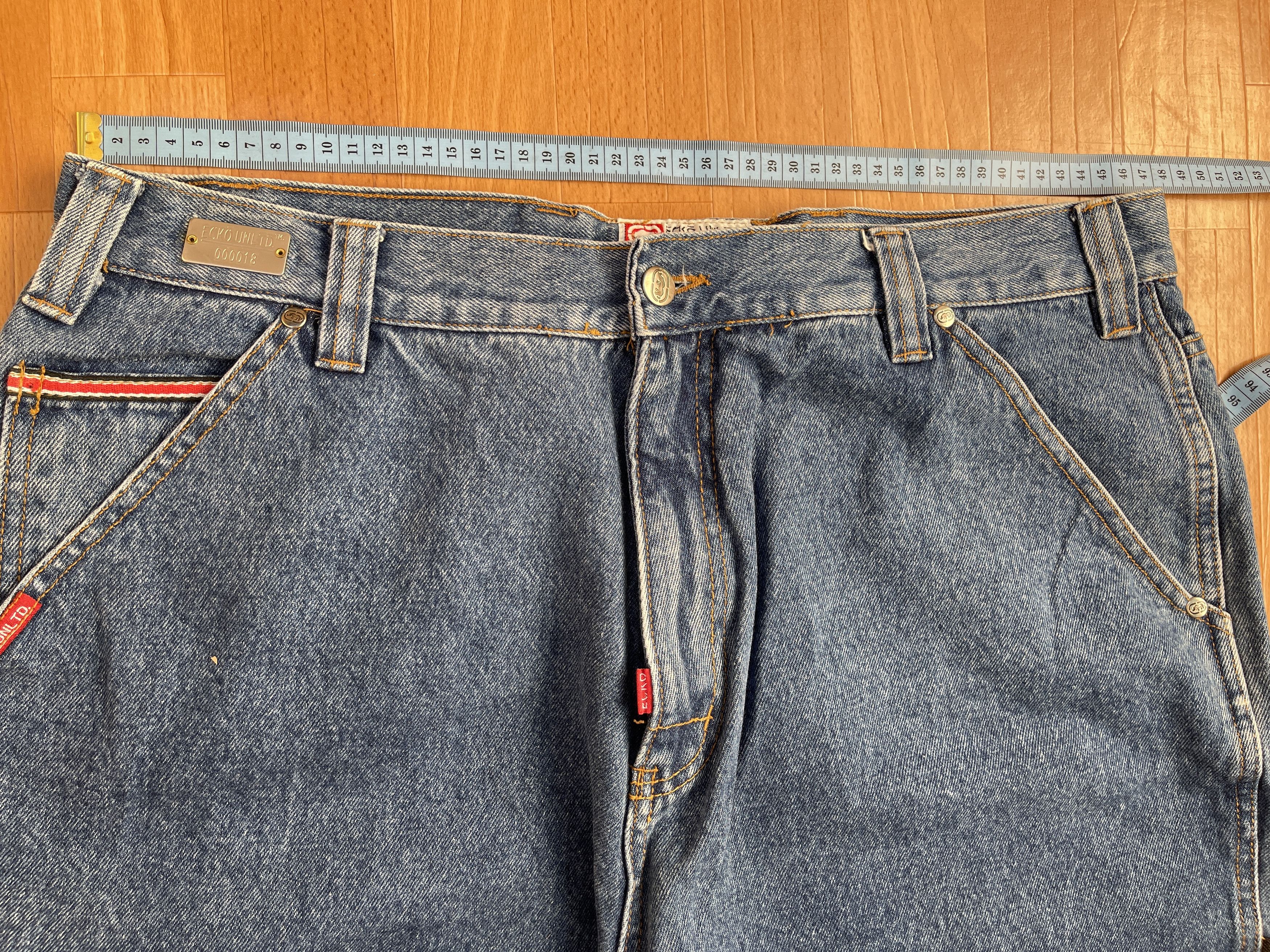 Ecko Unltd. Ecko Unltd jeans, baggy, vintage 90s hip hop skater Y2K W 36 Size US 36 / EU 52 - 15 Thumbnail