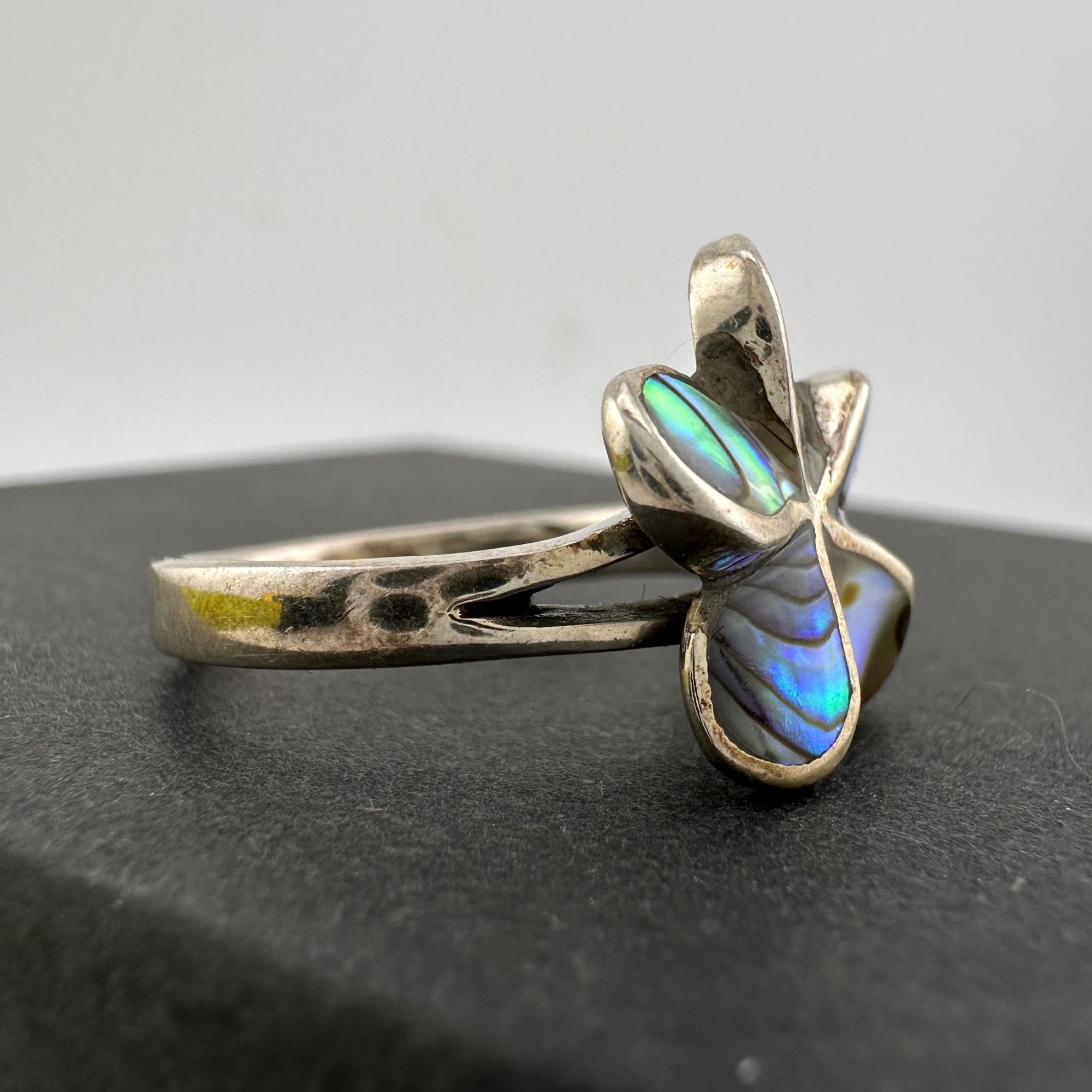 Other Natural Abalone Flower Ring in Sterling Silver Size 9.75 Size ONE SIZE - 12 Thumbnail
