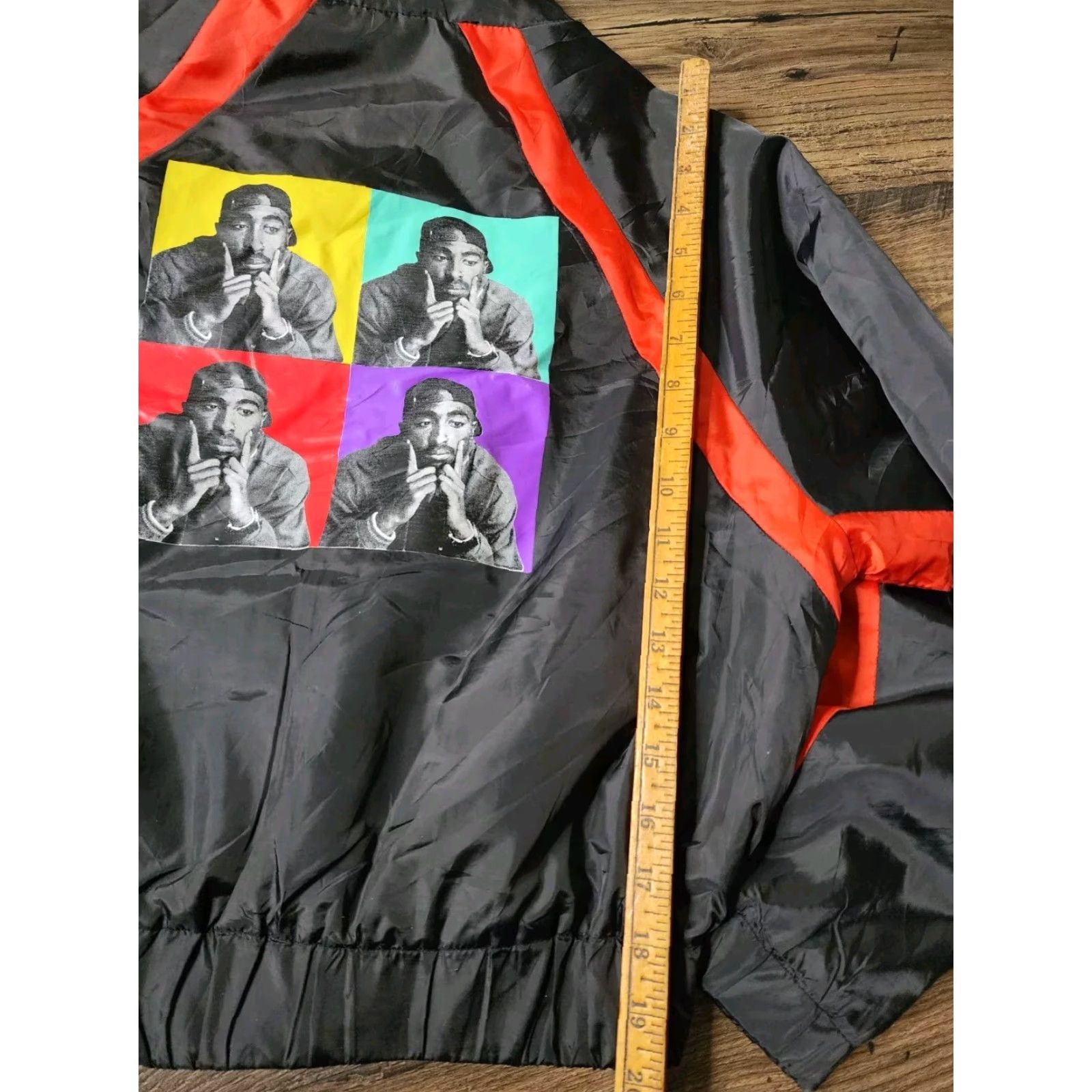 Vintage Womens S Pac Poetic Justice Oversized Windbreaker Jacket Double Sided Size S / US 4 / IT 40 - 3 Thumbnail