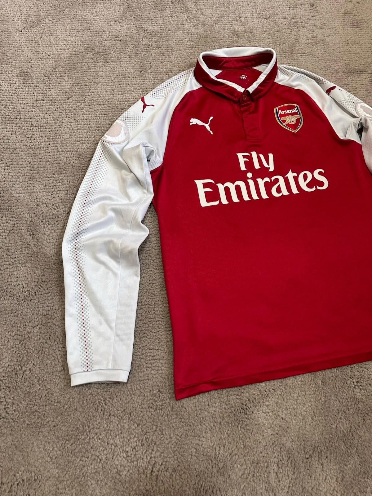 Puma #14 AUBAMEYANG ARSENAL LONDON 2017/18 HOME SHIRT JERSEY PUMA Size US M / EU 48-50 / 2 - 2 Thumbnail
