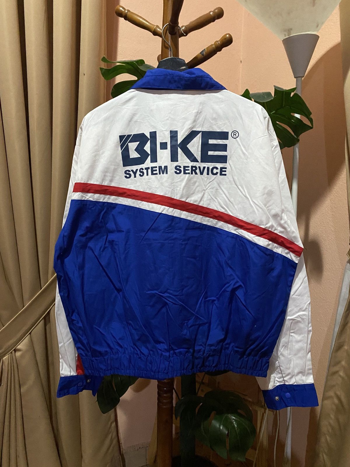 BKE Vintage BI-KE System Service Jacket Blue White Red Size US XXL / EU 58 / 5 - 8 Thumbnail