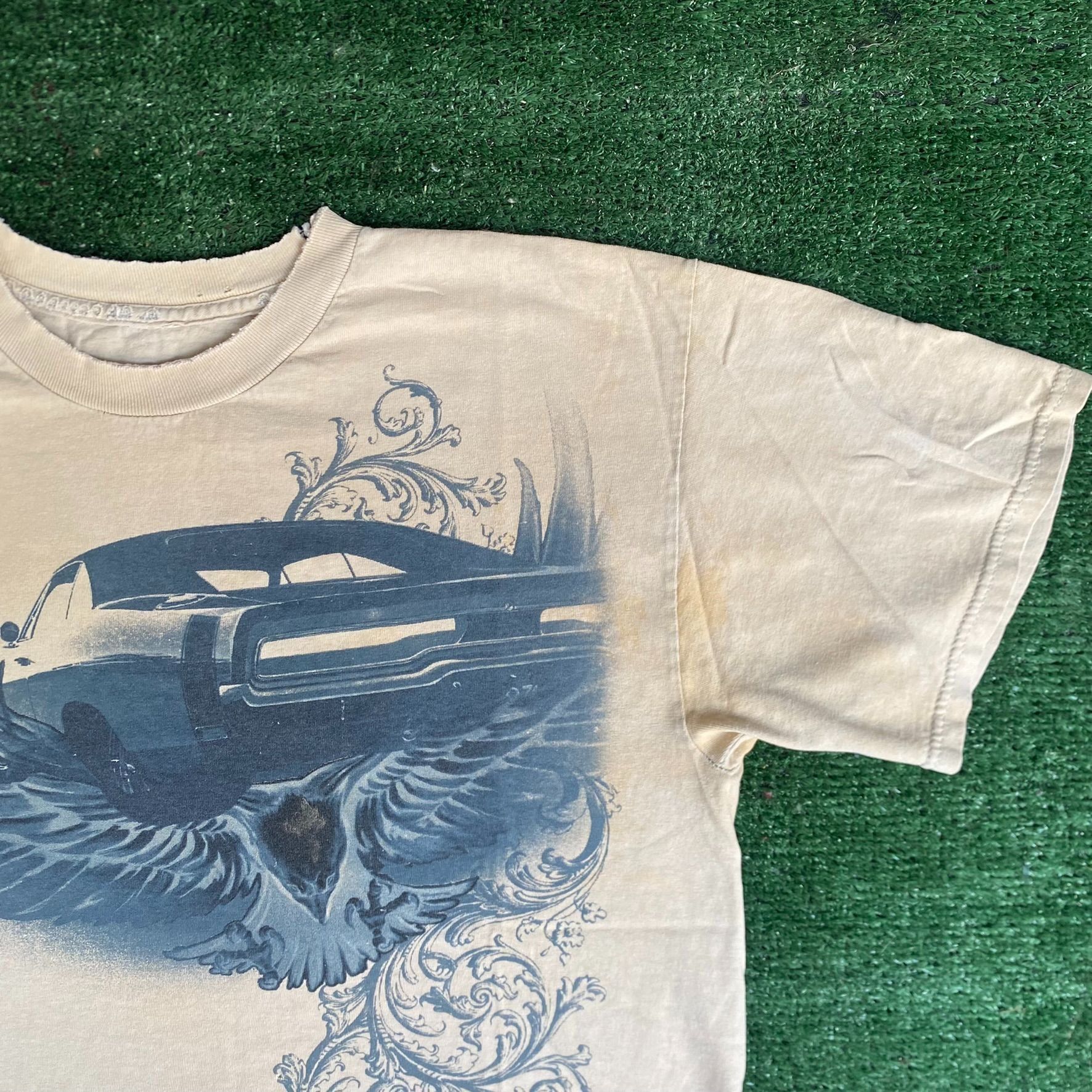 Vintage Vintage Y2K Gothic Muscle Car Shirt Grunge Automotive Tee Size US L / EU 52-54 / 3 - 2 Thumbnail
