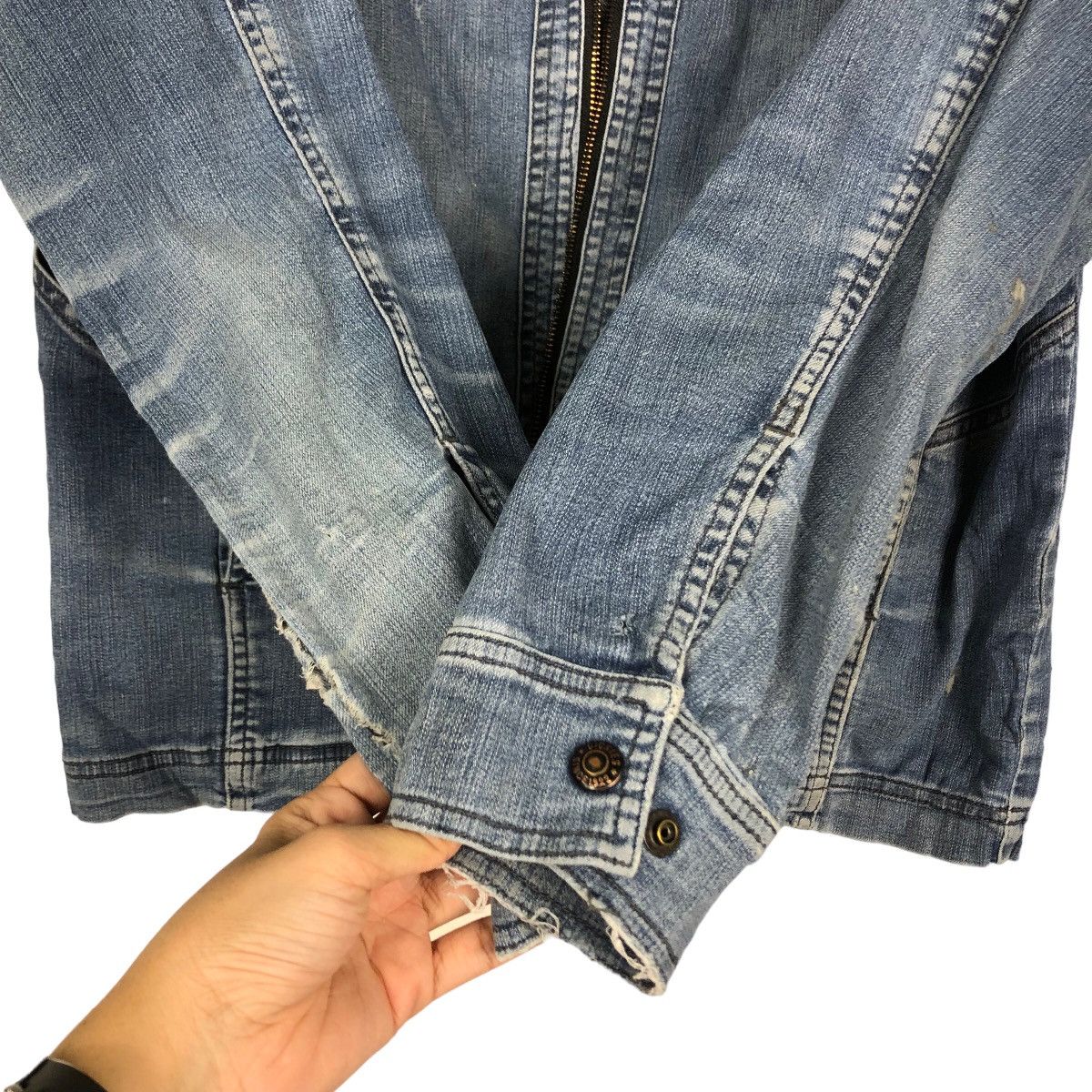 Japanese Brand 🔥Vintage Chore Denim Work Jacket Dickies Size US L / EU 52-54 / 3 - 15 Thumbnail