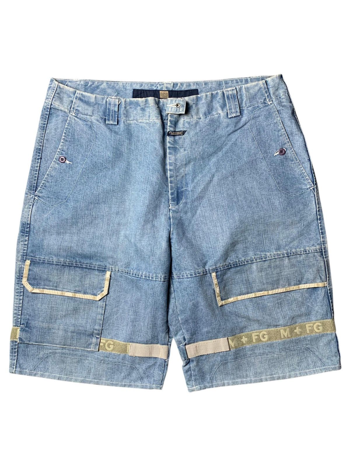 Marithe + Francois Girbaud 2000s Marithe Francois Girbaud Shuttle Tape Jorts Size US 40 / EU 56 - 1 Thumbnail