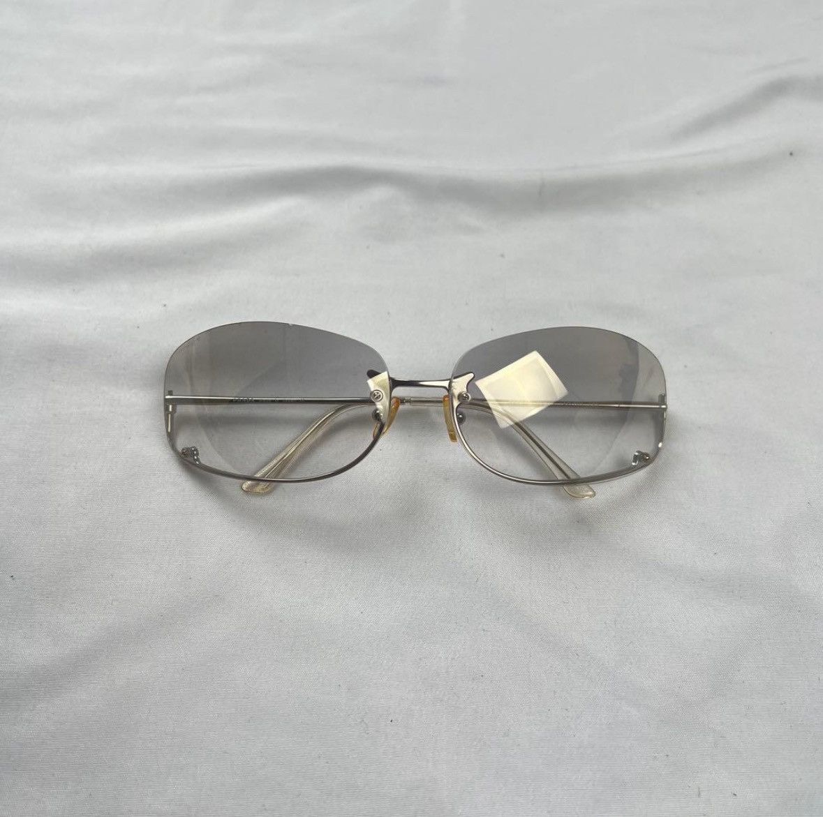 PRADA 00s~Archive 04AW ウェーブ サングラス Y2K Prada Y2K Chrome Wave Black Sunglasses Vintage circa SS 2004 | Grailed