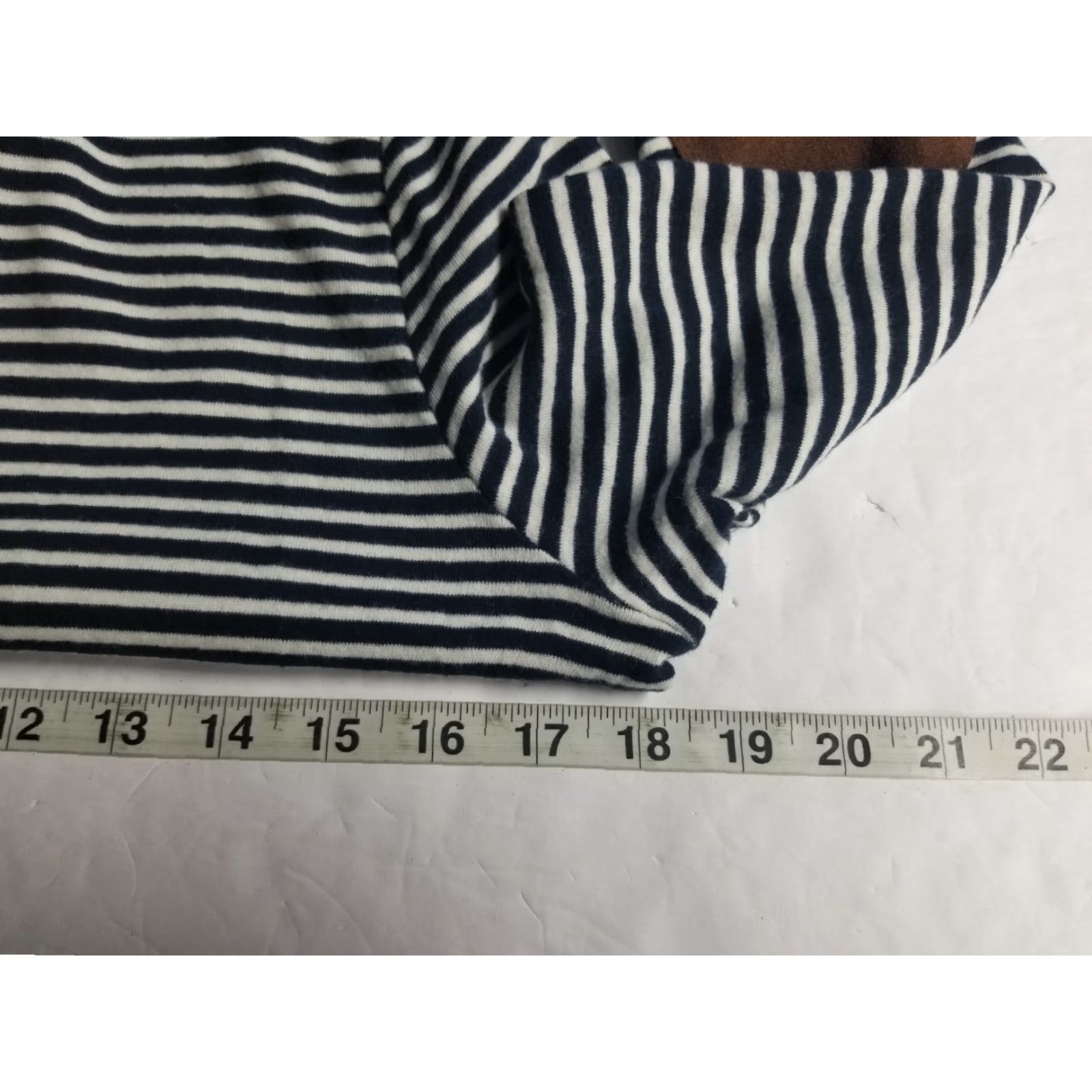 Ralph Lauren Lauren Ralph Lauren Shirt Womens Long Sleeve Striped Blue Multicolor L Large Elbow Patch Classic Casual Womens Size L / US 10 / IT 46 - 4 Thumbnail