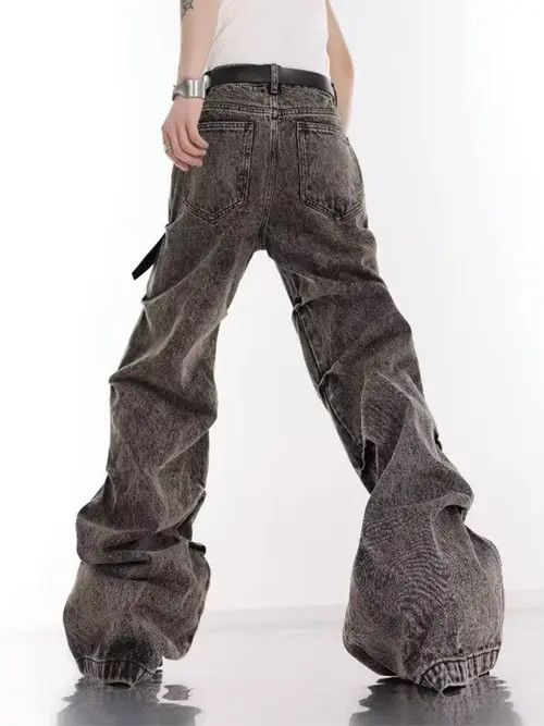 VIBE Vtg Micro Flared Denim Pants Bootcuts Size US 32 / EU 48 - 3 Thumbnail