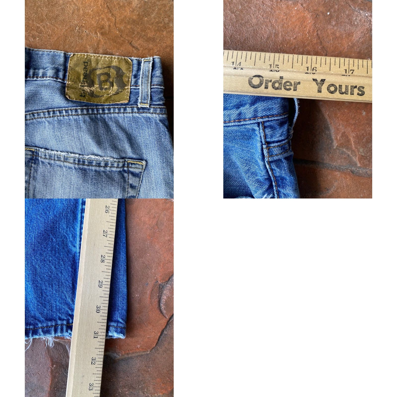 Vintage VINTAGE Bullhead Straight Leg Jeans Men 30x32 Blue 100% Cotton Distressed Grunge Emo 90s Hip Hop Size US 36 / EU 52 - 9 Thumbnail