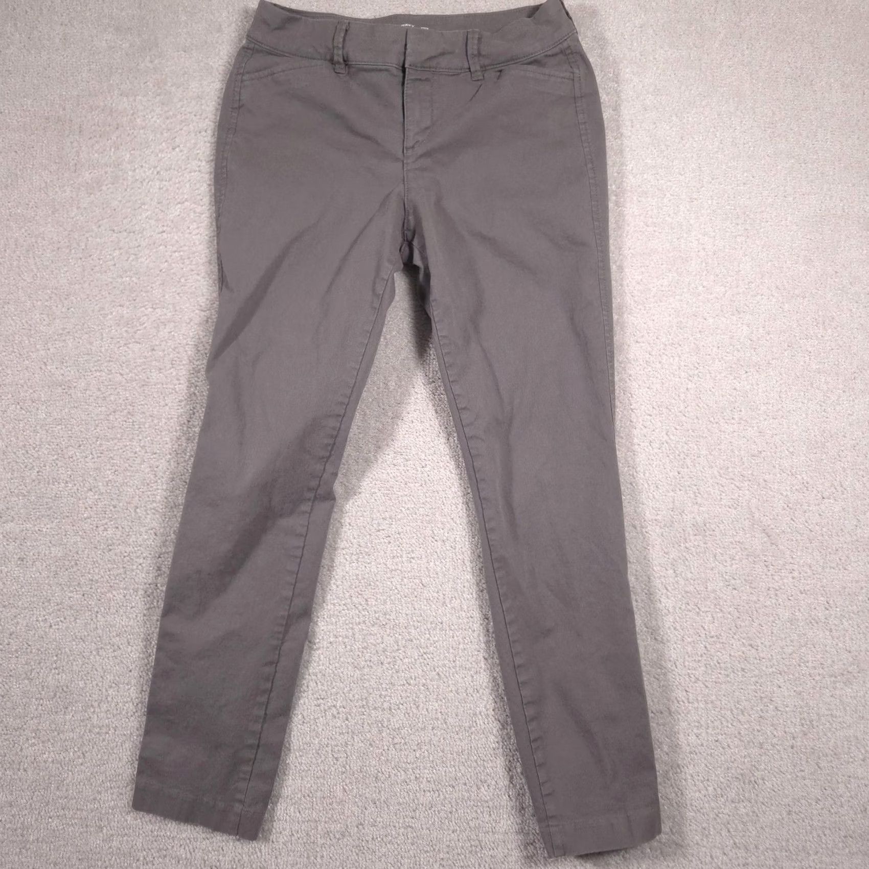 Old Navy Old Navy Pants Womens 2 Gray Pixie Skinny Ankle Stretch Chino Twill Work Pants Size 26" / US 2 / IT 38 - 2 Thumbnail
