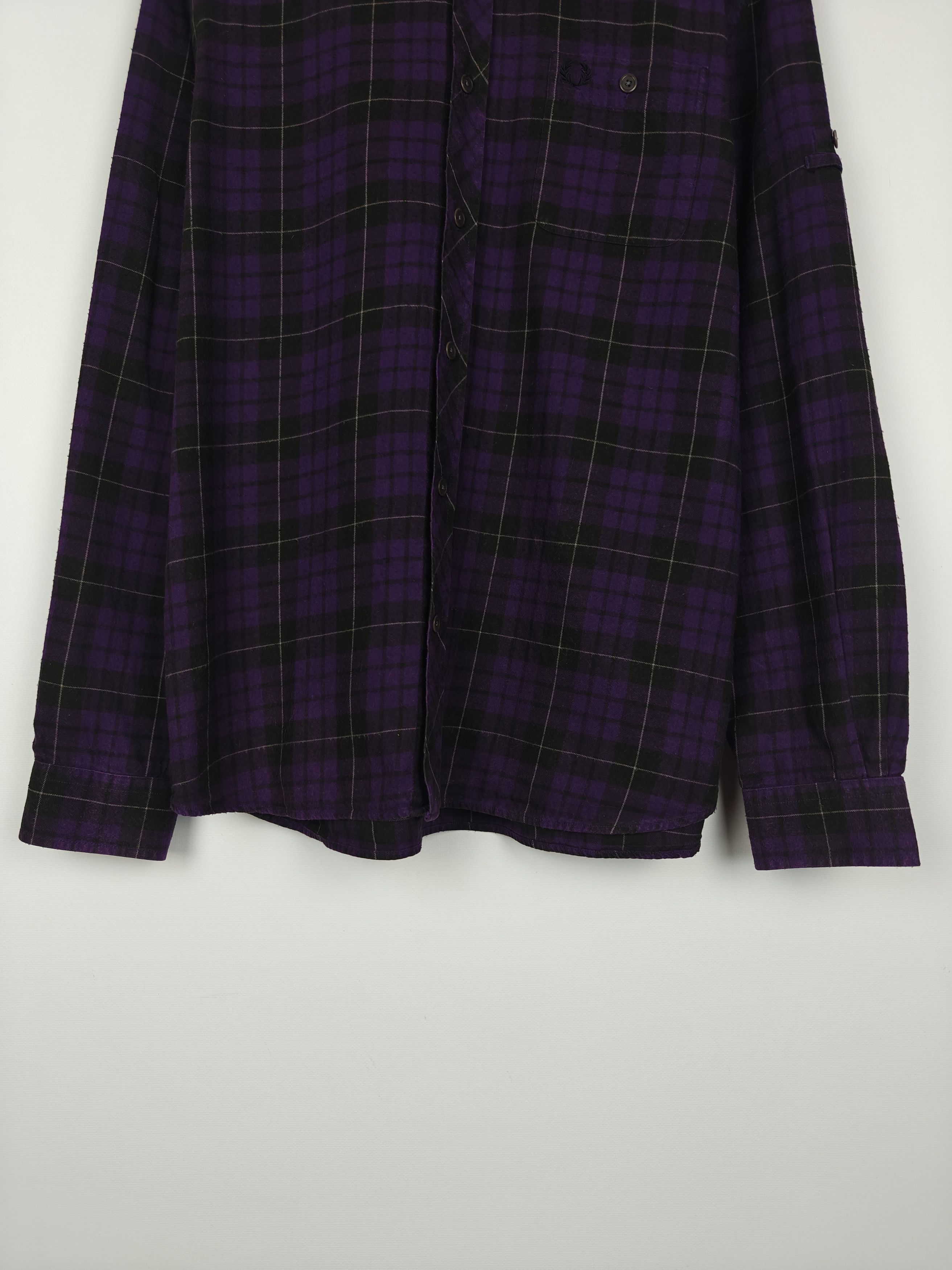 Fred Perry Fred Perry Shirt Cotton Check Purple size L Size US L / EU 52-54 / 3 - 3 Thumbnail