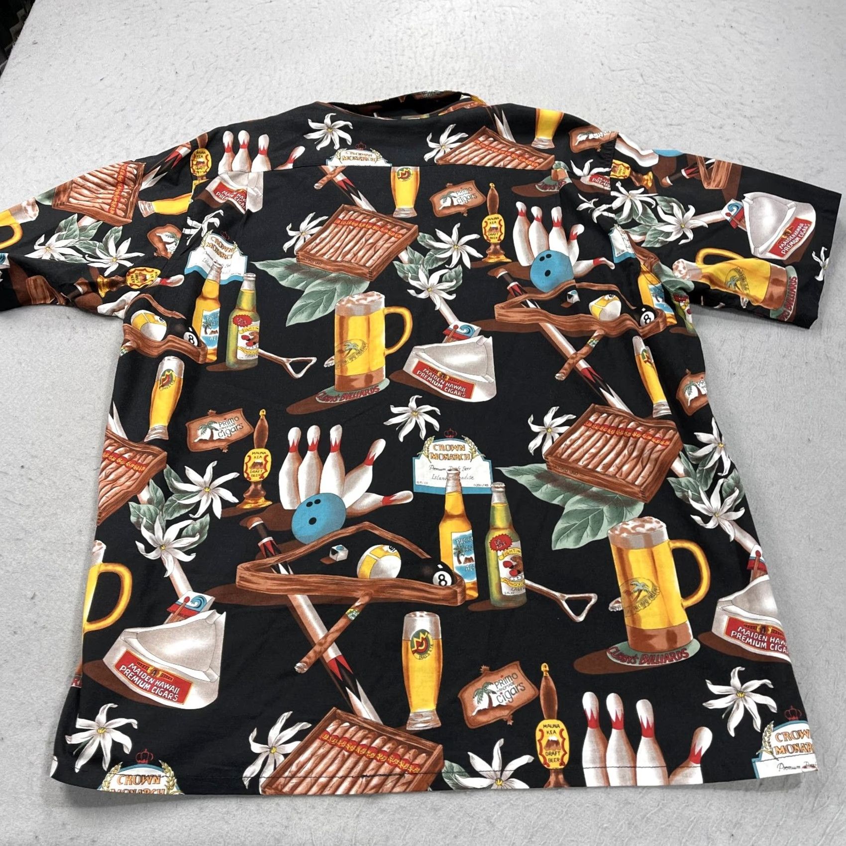 Vivobarefoot VINTAGE Go Barefoot Hawaiian Shirt Mens XL Primo Cigar Loop Collar Bowling Beer Shirt Size US XL / EU 56 / 4 - 6 Thumbnail