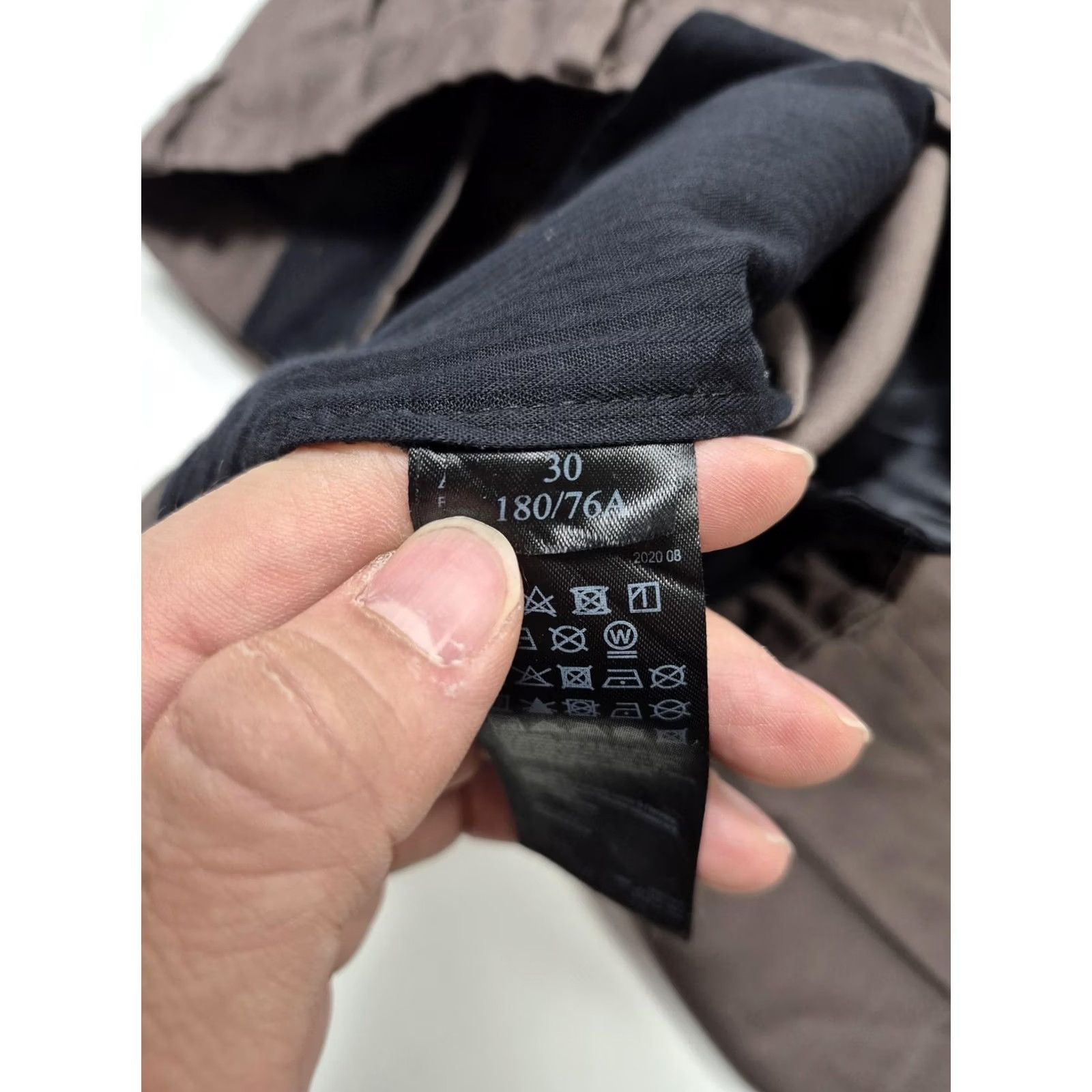 Allsaints AllSaints Chino Pants Mens 30x26 Brown Cotton Slim Straight Lightweight Pockets Front Flat Front Button Fly Belt Loops Slim Fit Business Casual Size US 30 / EU 46 - 5 Thumbnail